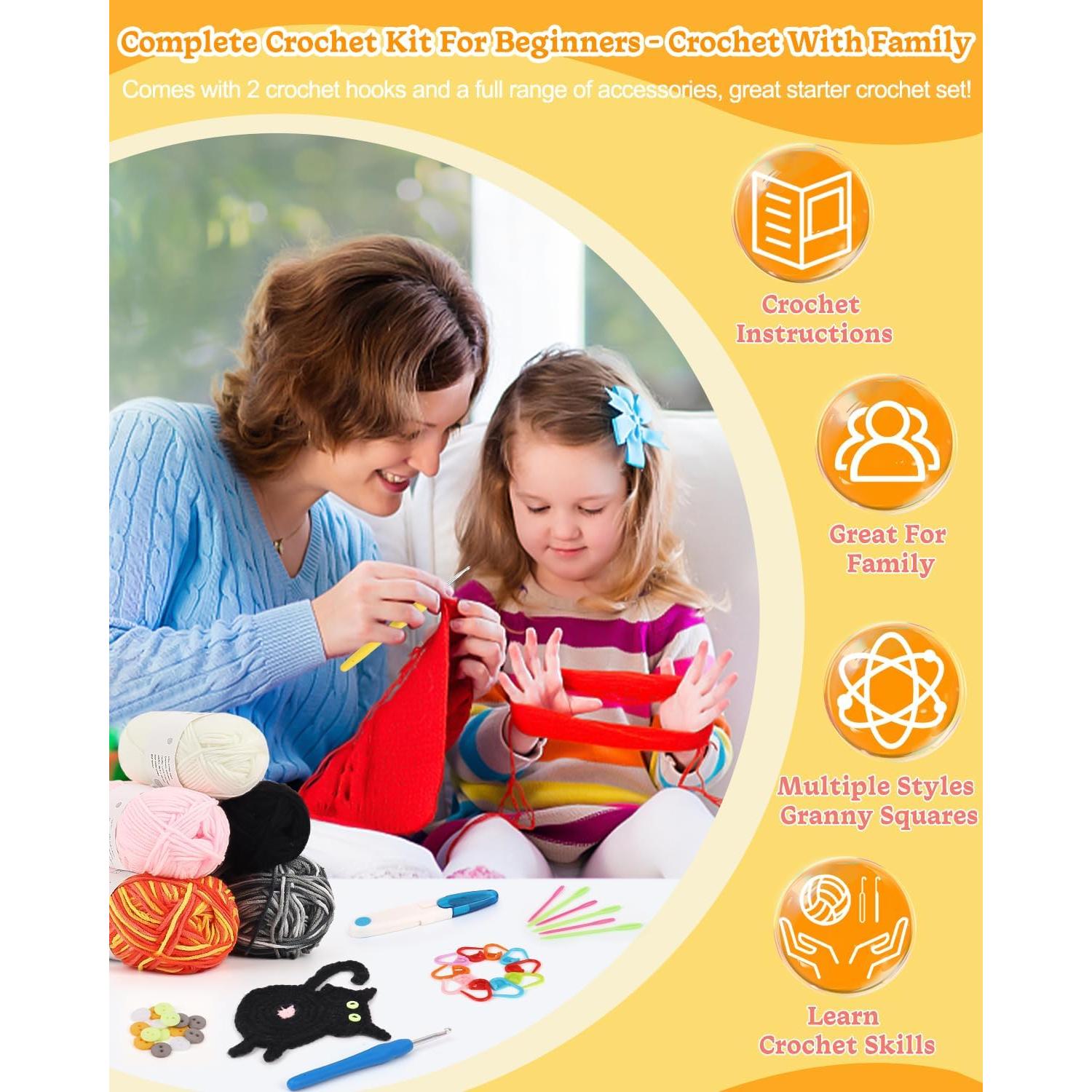 Kit de Crochet Coopay para Principiantes - Posavasos de Gato