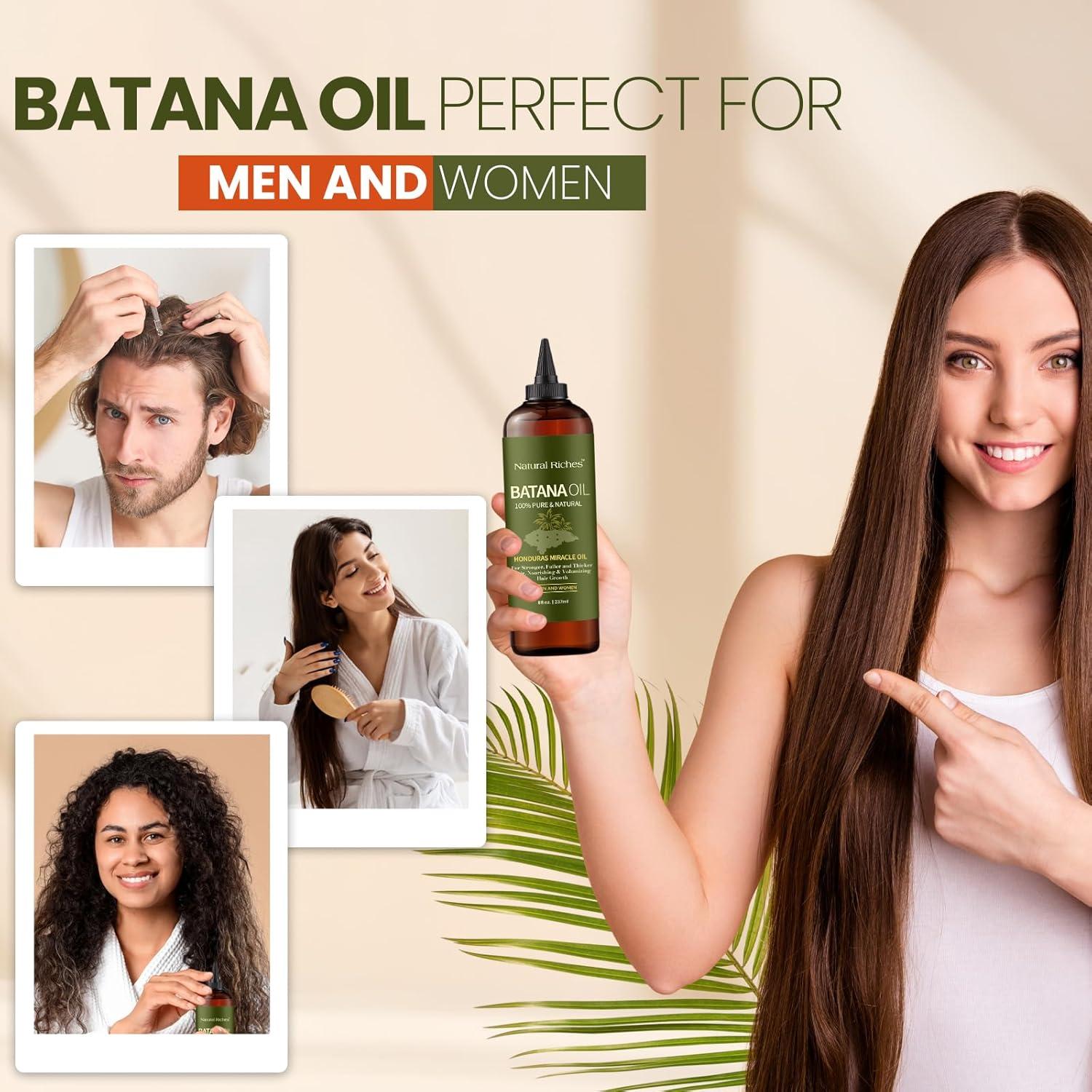 Aceite de Batana Natural Riches 237 ml 100% Puro para Cabello