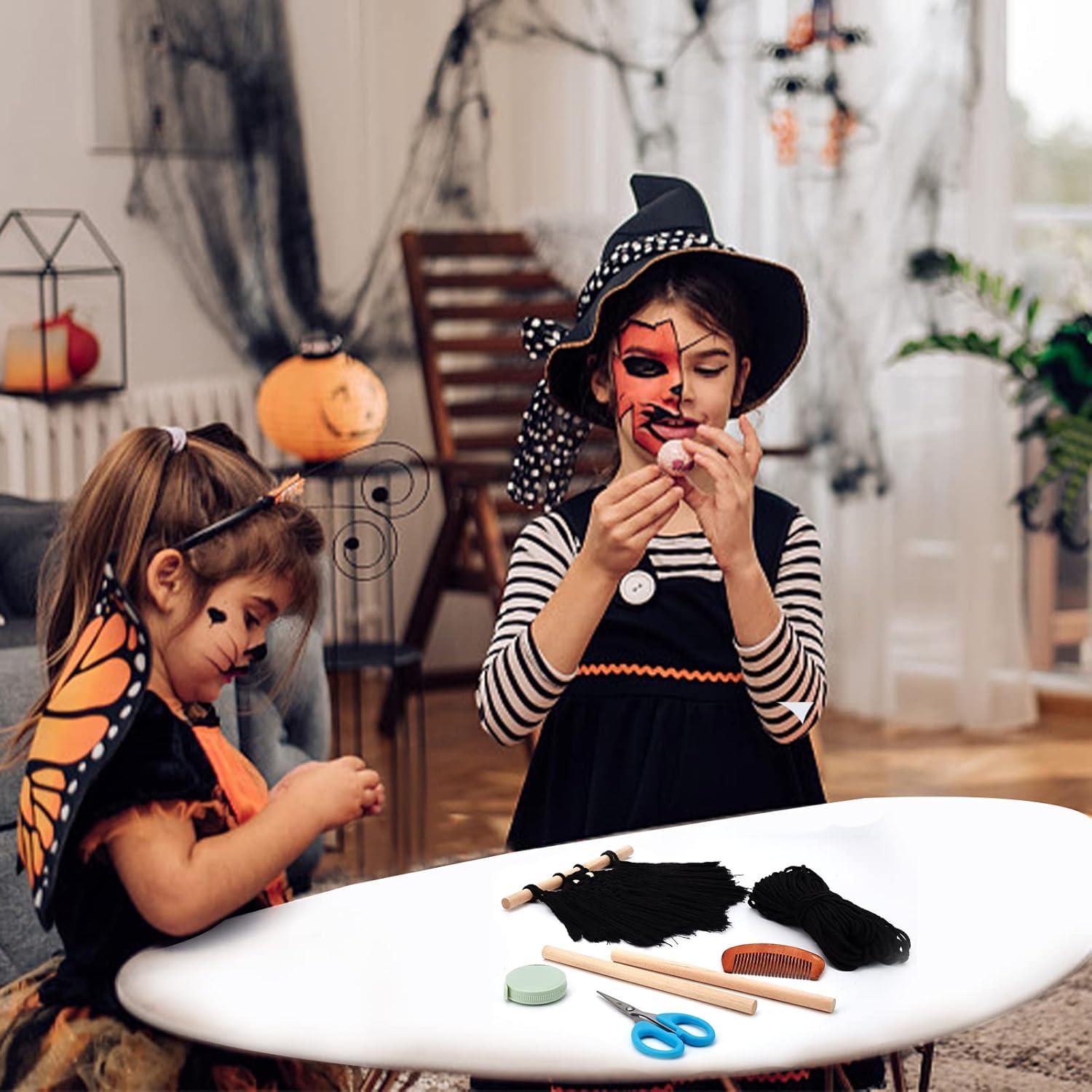 Kit de Macramé Halloween FREEBLOSS - Colgante Murciélago DIY