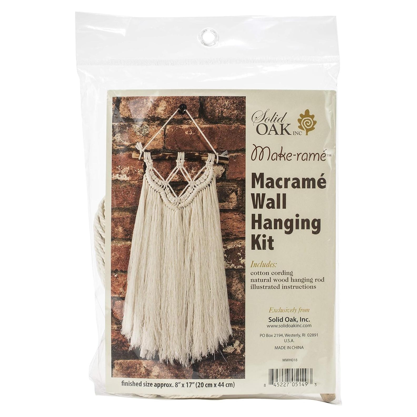 Kit de Macramé Pequeño Roble Sólido - Color Flecos