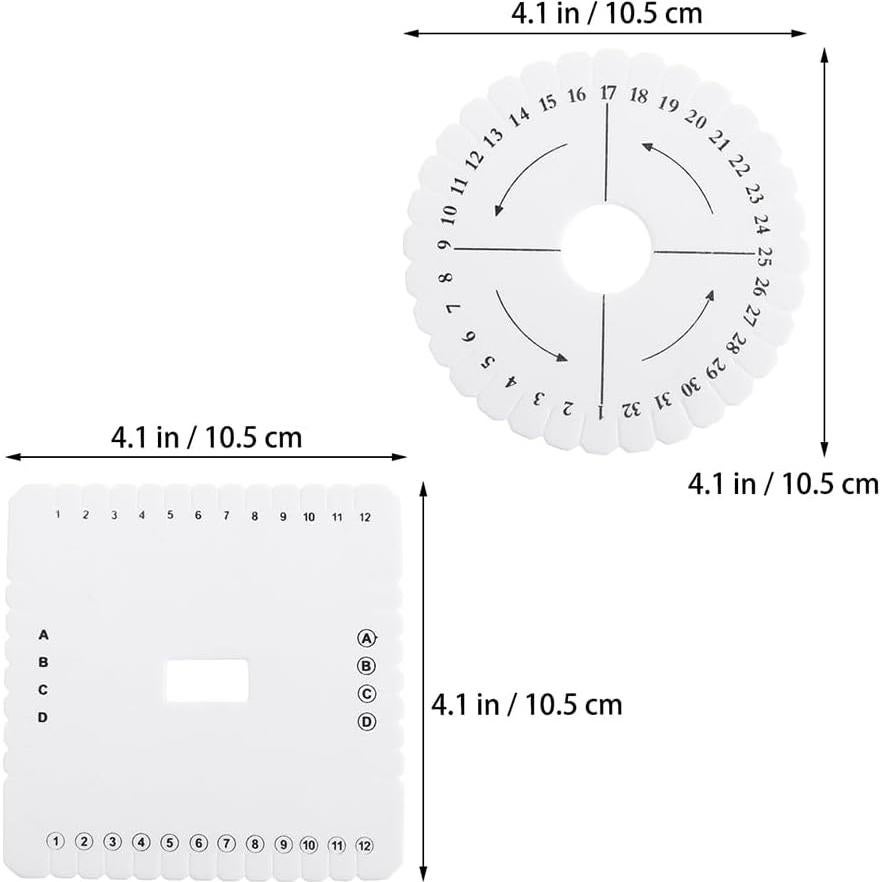 KALLORY Kit de Herramientas para Hacer Pulseras - Disco Kumihimo 3 Pcs