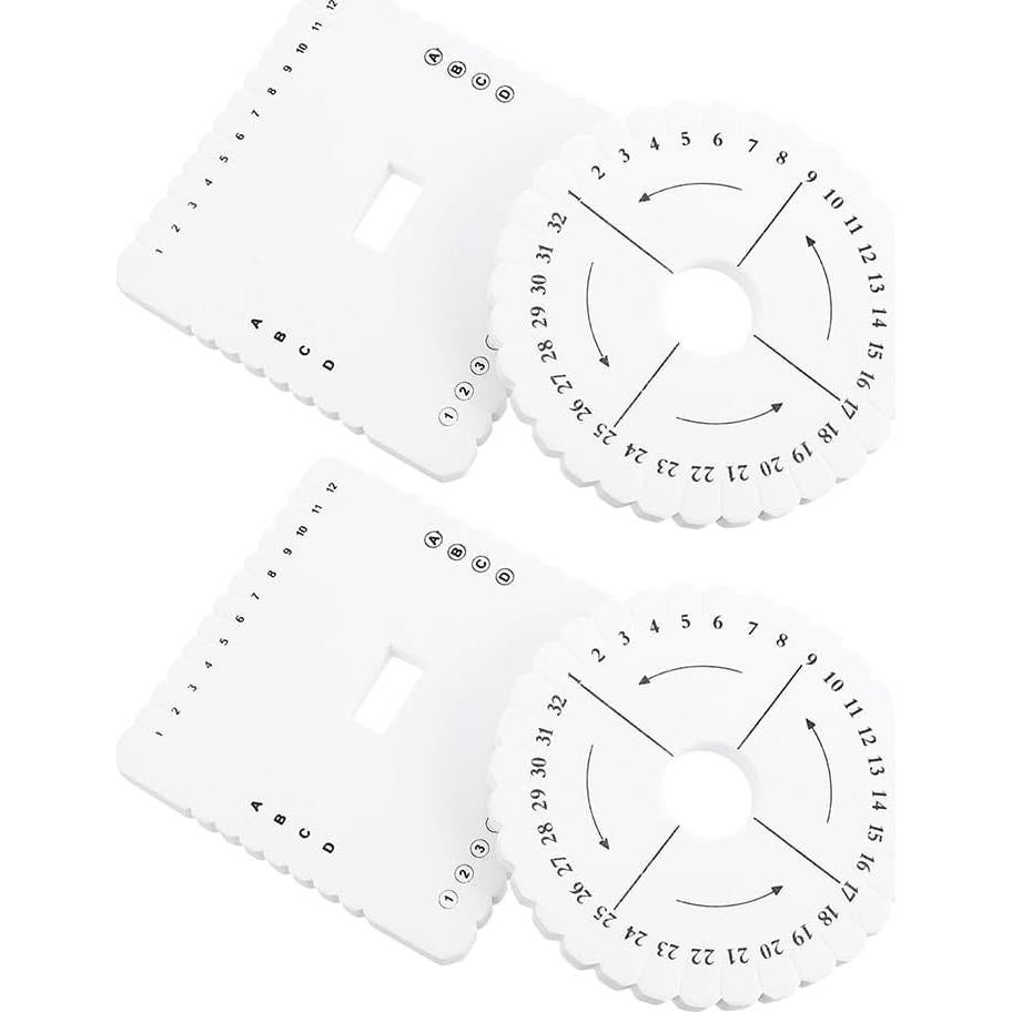 KALLORY Kit de Herramientas para Hacer Pulseras - Disco Kumihimo 3 Pcs