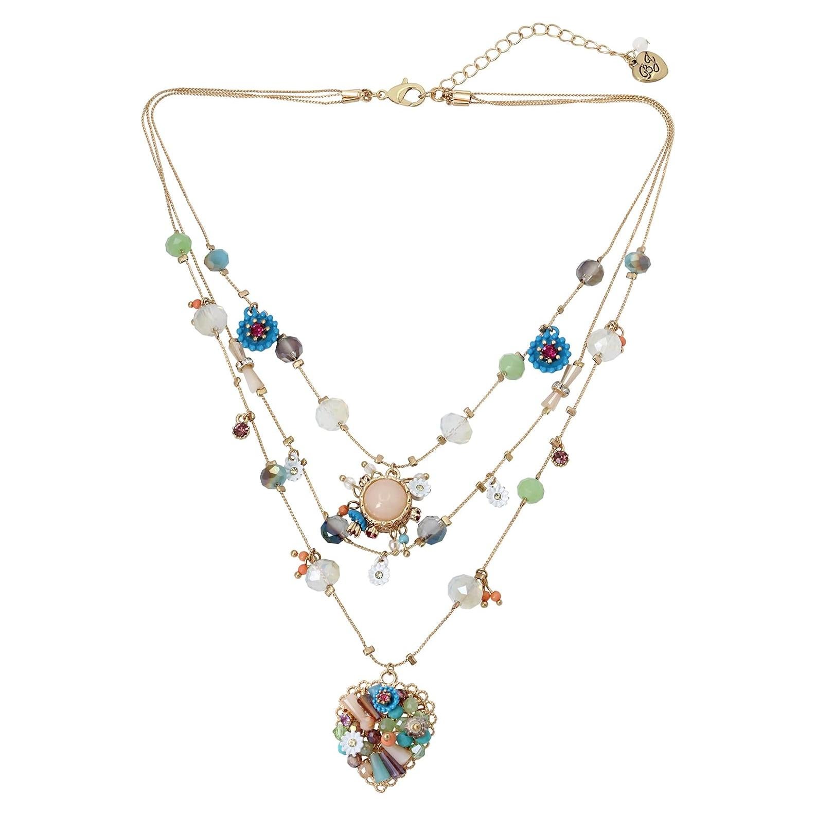 Collar Capa de Encantos de Mariposa Betsey Johnson 40.6cm