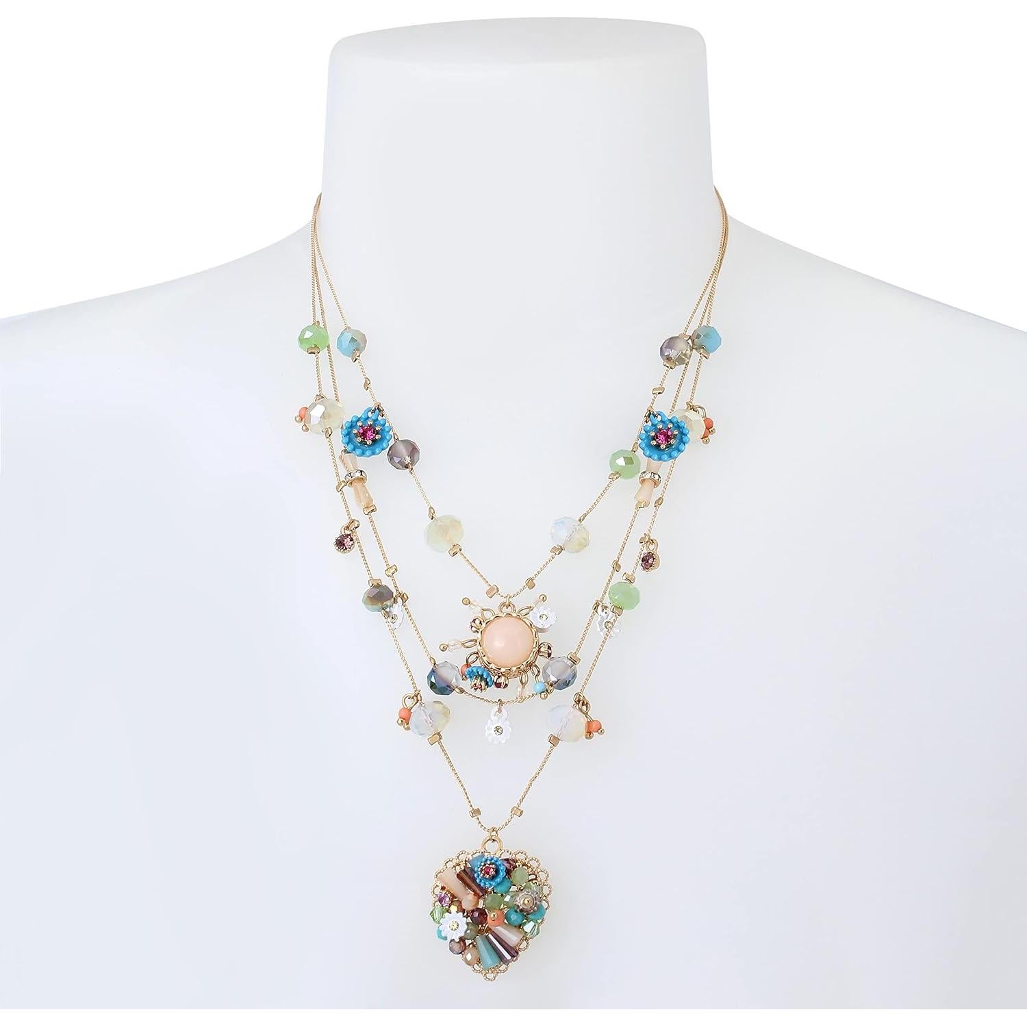 Collar Capa de Encantos de Mariposa Betsey Johnson 40.6cm