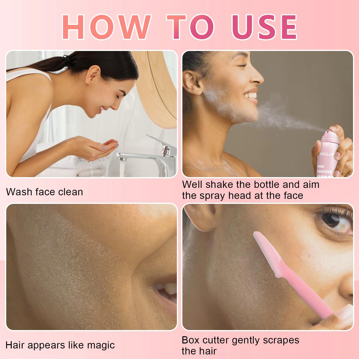 Spray Identificador de Vello Facial Meilury 149g - Hidratante y Cuidado de Piel