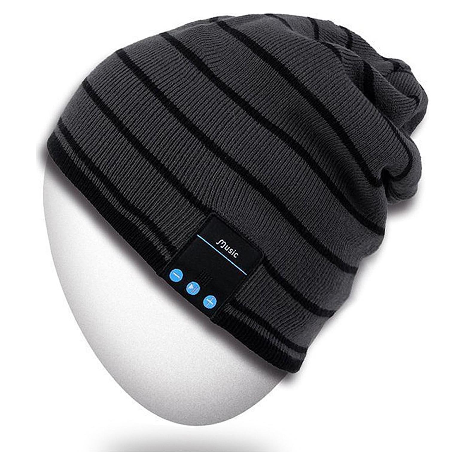 Gorro Beanie Bluetooth Rotibox Talla Única Gris para Deportes