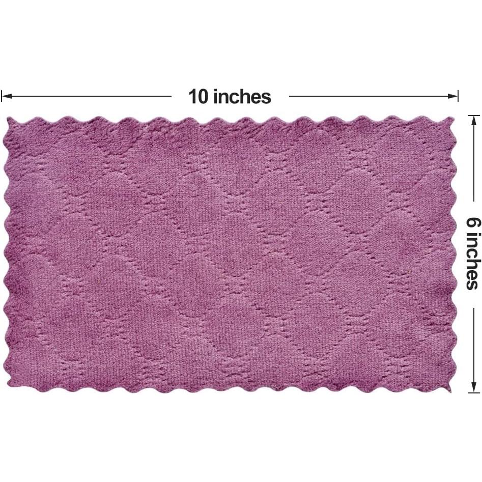 Paños de limpieza reutilizables OstWony 11PCS microfibra 25.4x15.2cm