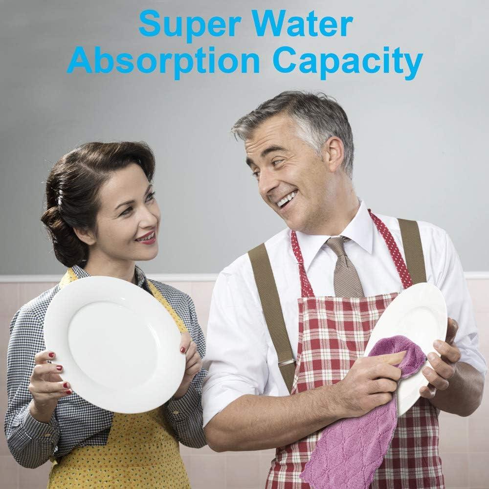 Paños de limpieza reutilizables OstWony 11PCS microfibra 25.4x15.2cm