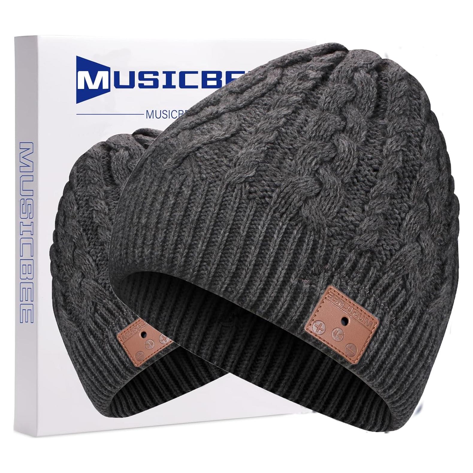Gorro Bluetooth MUSICBEE V5.2 con Micrófono y Altavoces HD