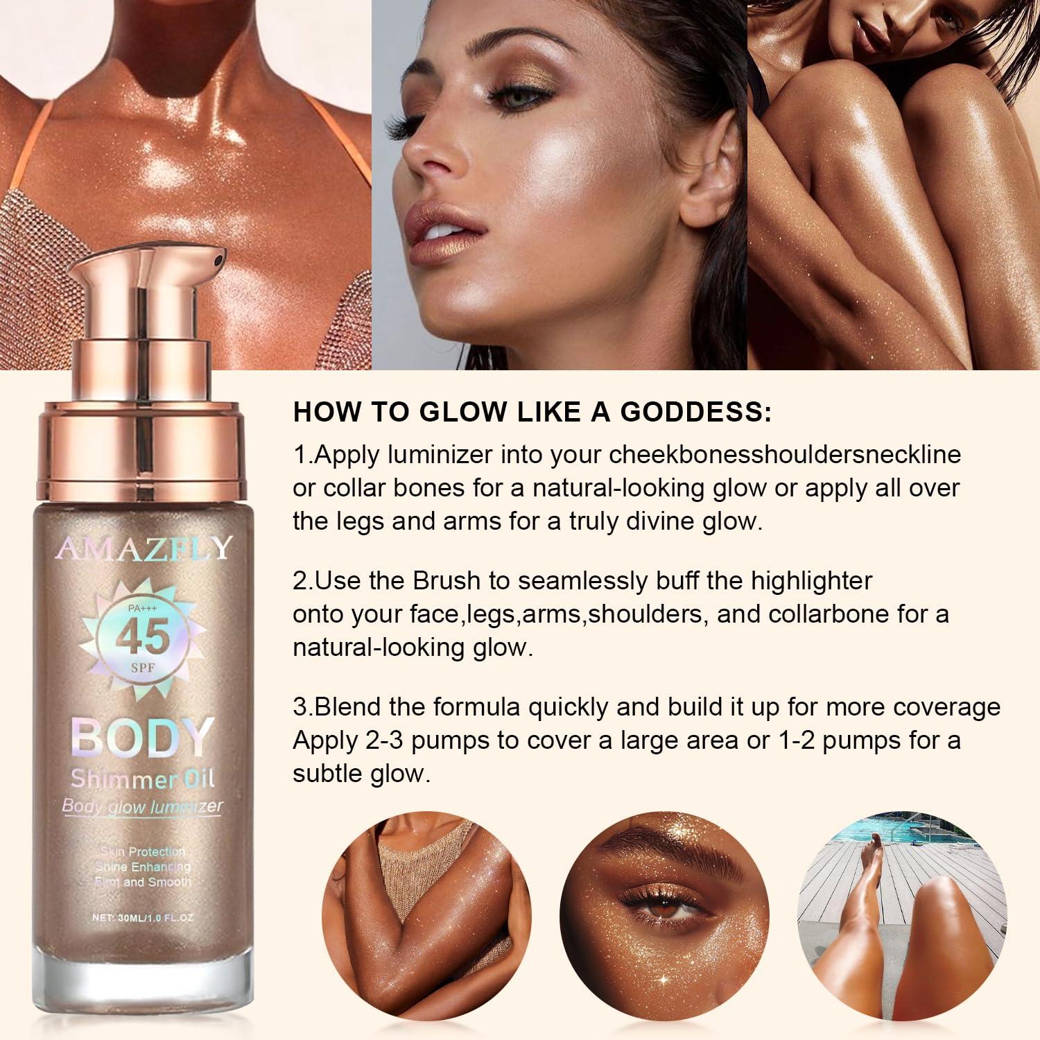 Aceite Corporal Brillante LemonSac SPF 45 132g Oro Rosa