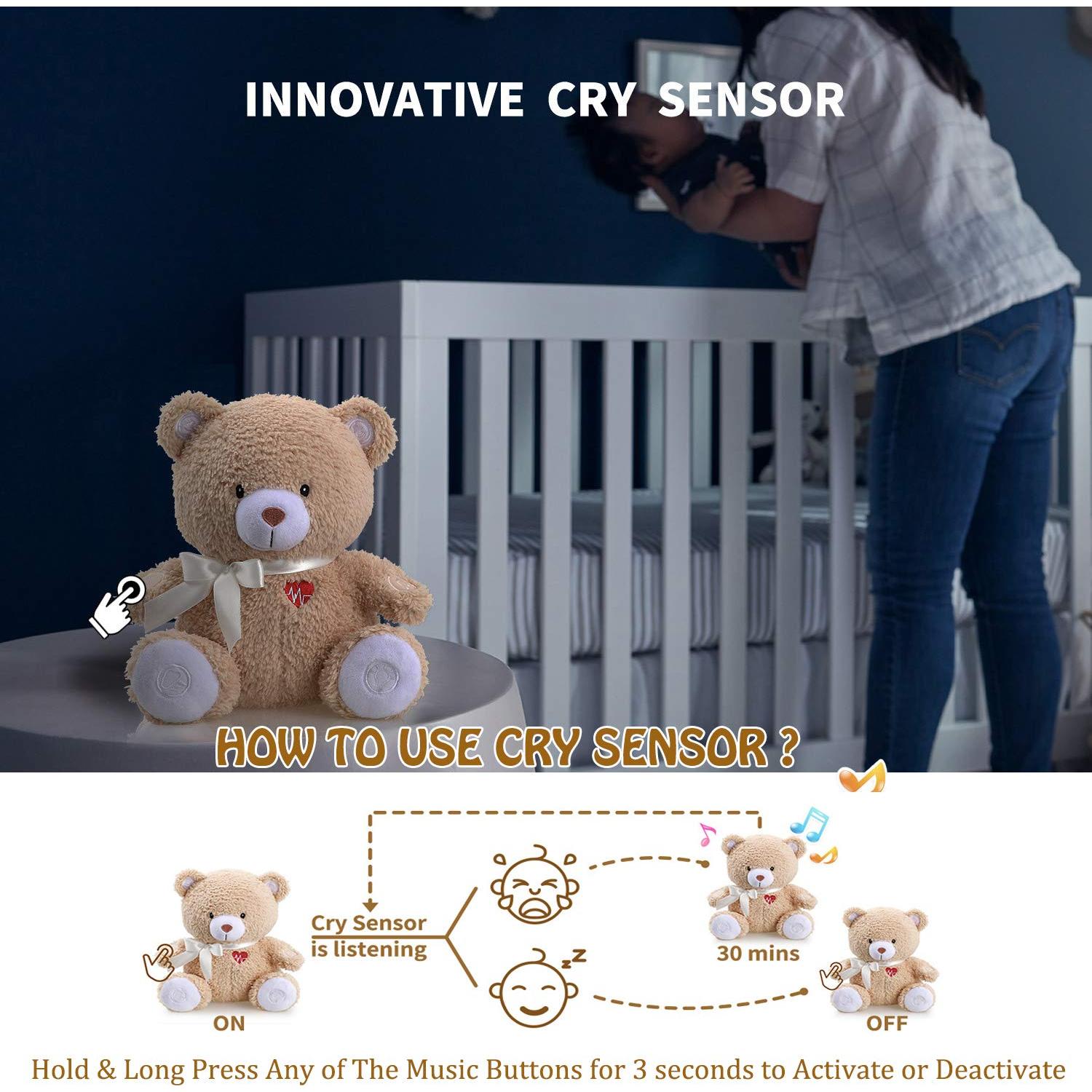 Osito Dormilón BEREST con Sensor de Llanto y Luz Nocturna