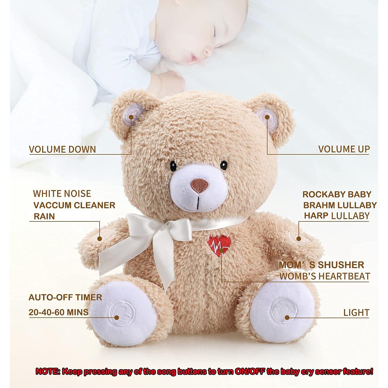 Osito Dormilón BEREST con Sensor de Llanto y Luz Nocturna