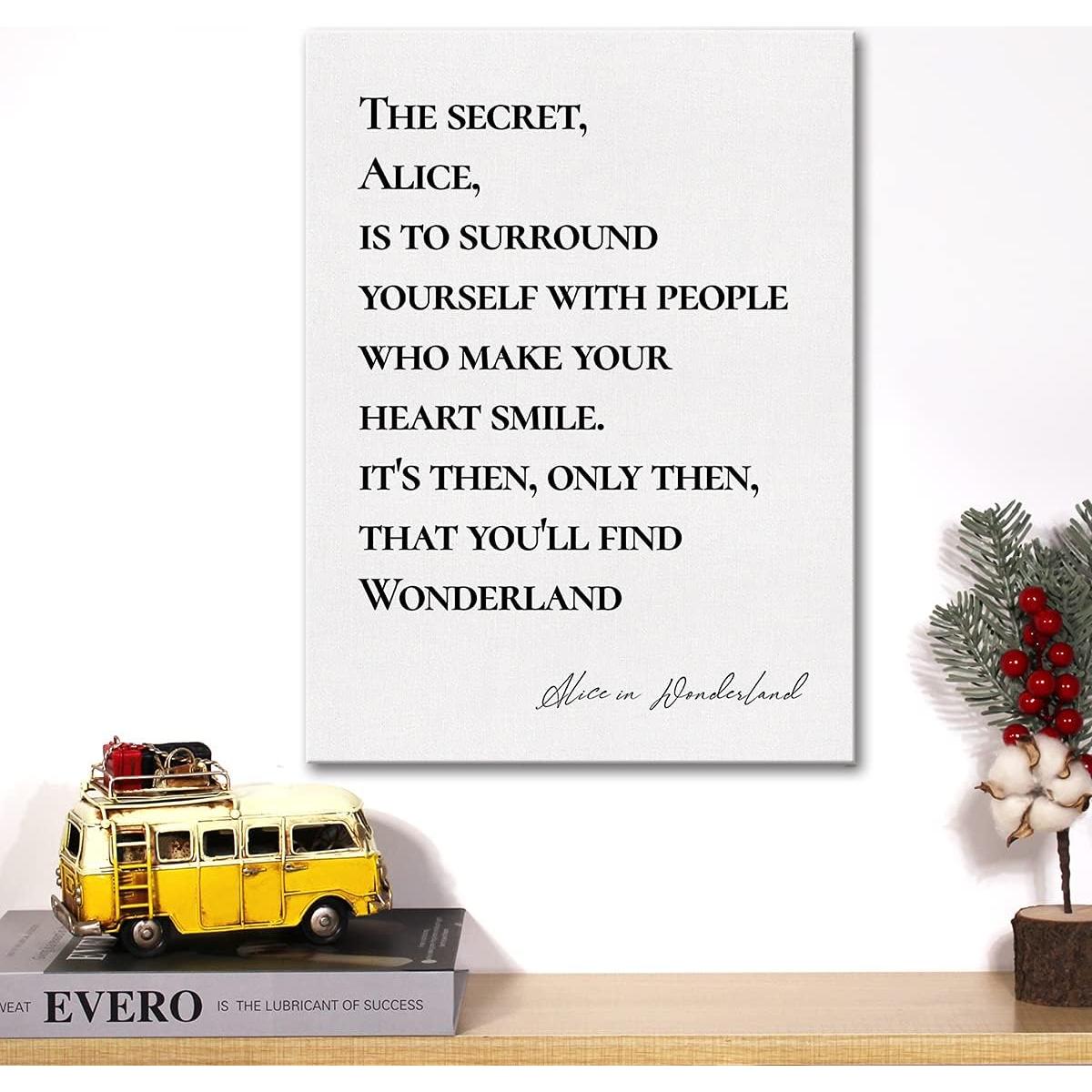 Arte de Pared en Lienzo Cita Inspiradora 30x38 cm JerLoe