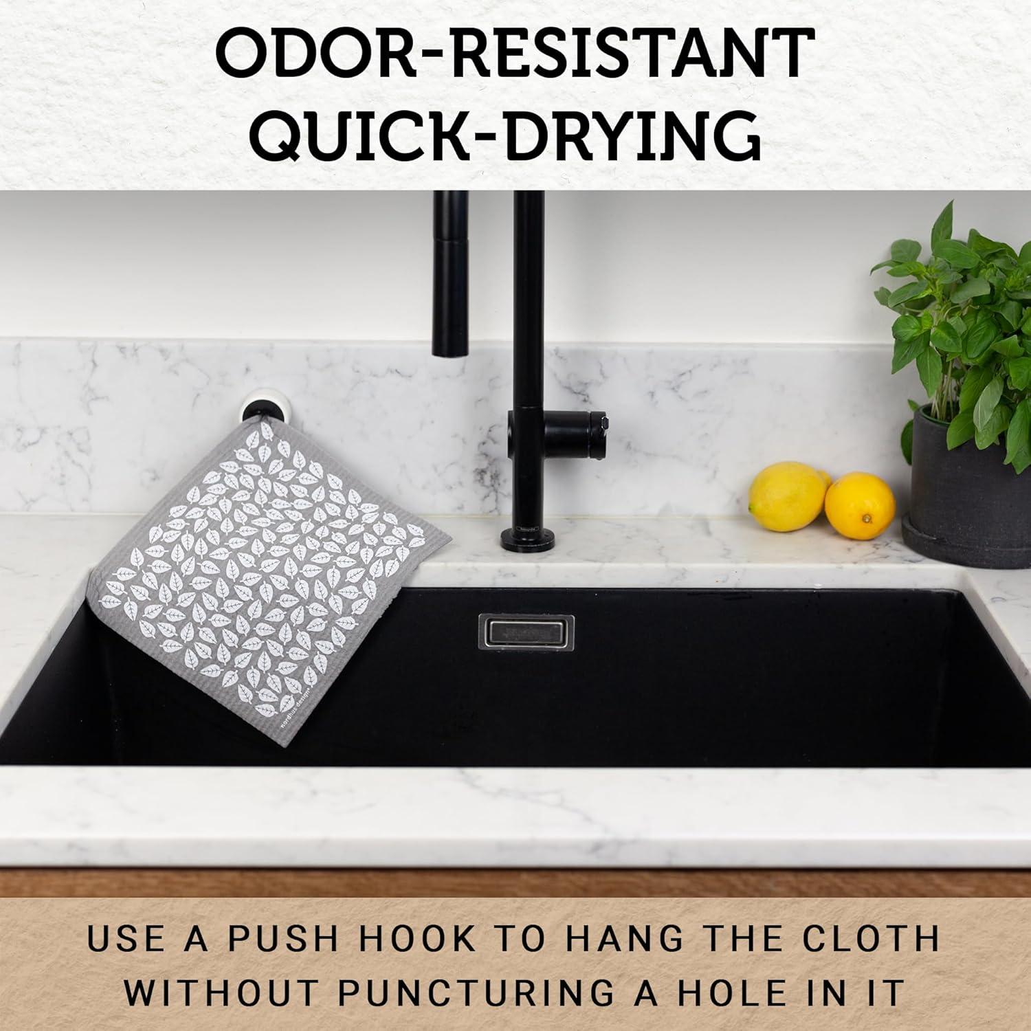 Paños de Cocina Reutilizables Nordhus Design - 10 Unidades Grises