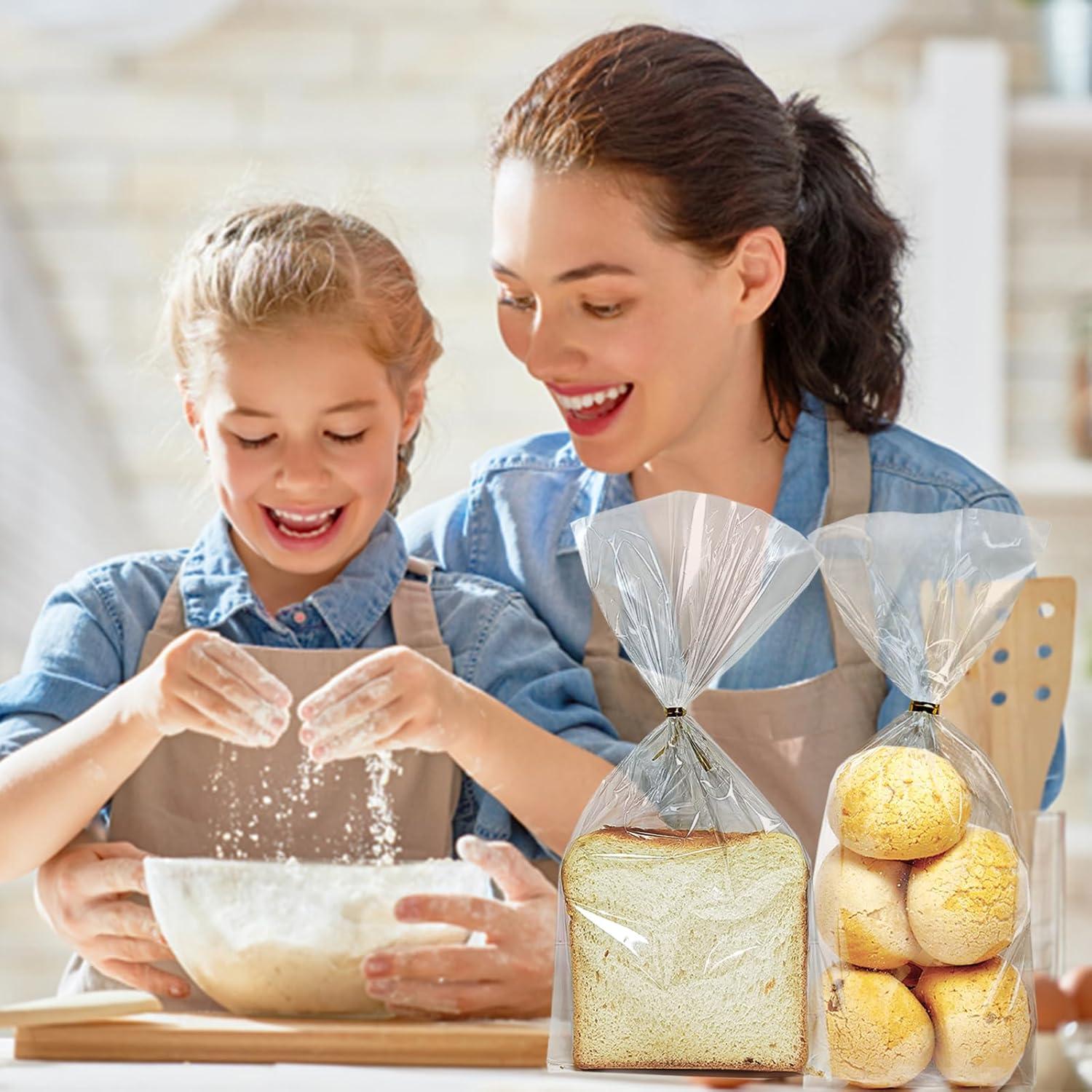 Bolsas de Celofán Transparentes QOIUSO 100pcs 27.9x12.7cm