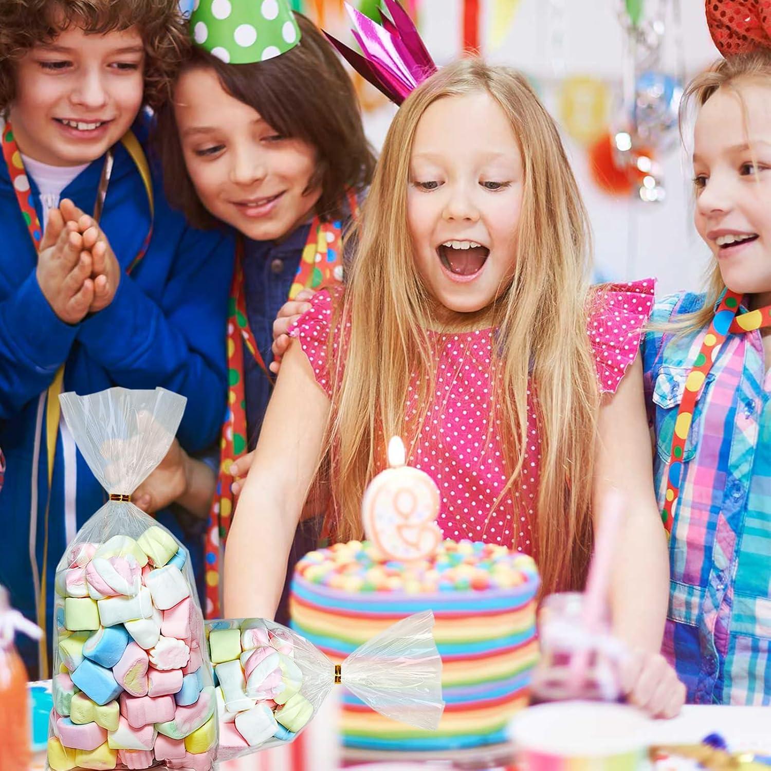 Bolsas de Celofán Transparentes QOIUSO 100pcs 27.9x12.7cm