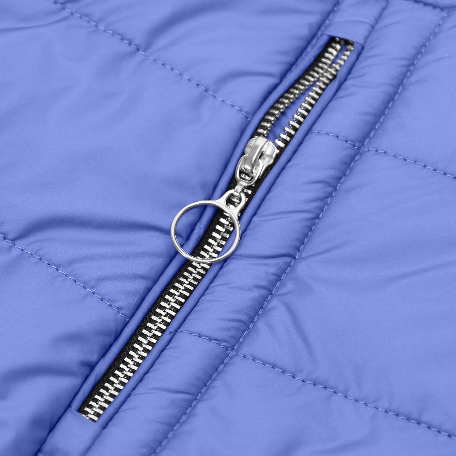 Abrigo de Invierno TANGNADE Mujer 3XL Forrado Sherpa Azul