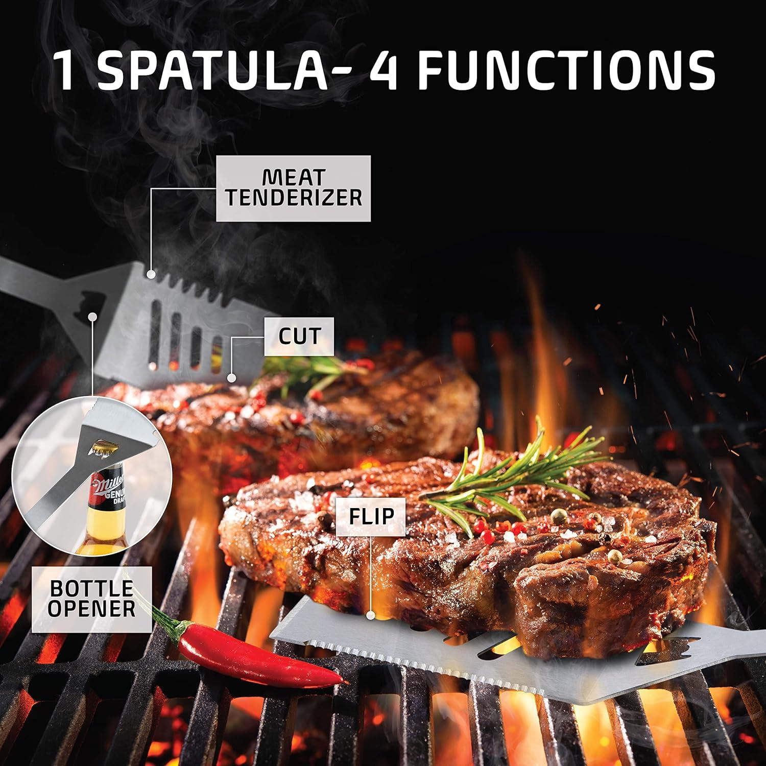 Set de Herramientas de Barbacoa Kaluns 21 Piezas Acero Inoxidable