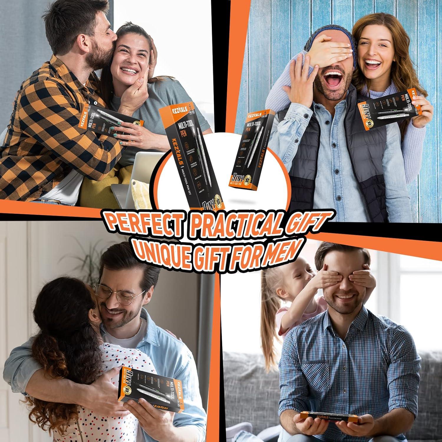 Set de Bolígrafos Multiherramienta 9 en 1 KEZKALS - Regalos Prácticos