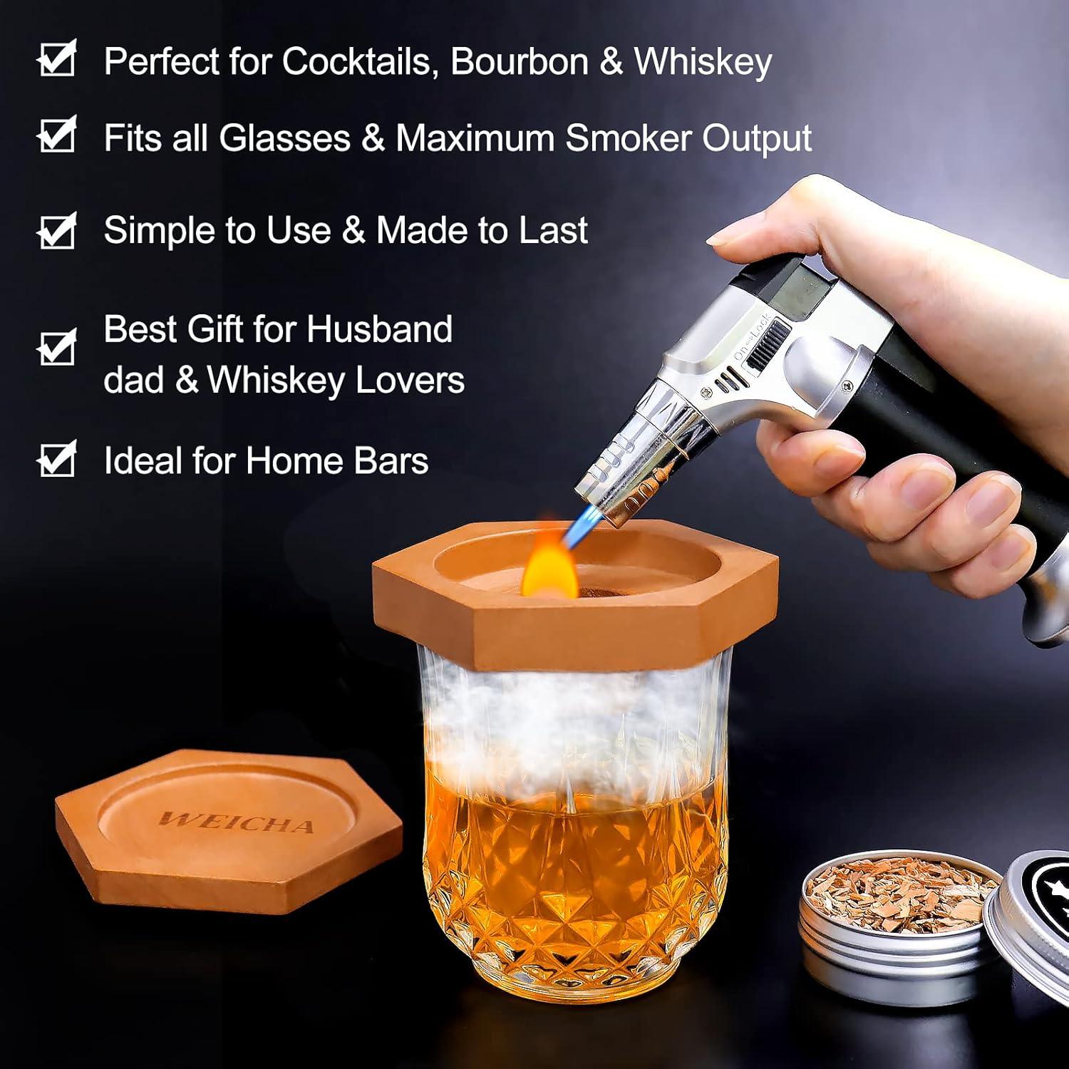 Kit de Ahumador de Cócteles WEICHA para Whiskey y Bourbon