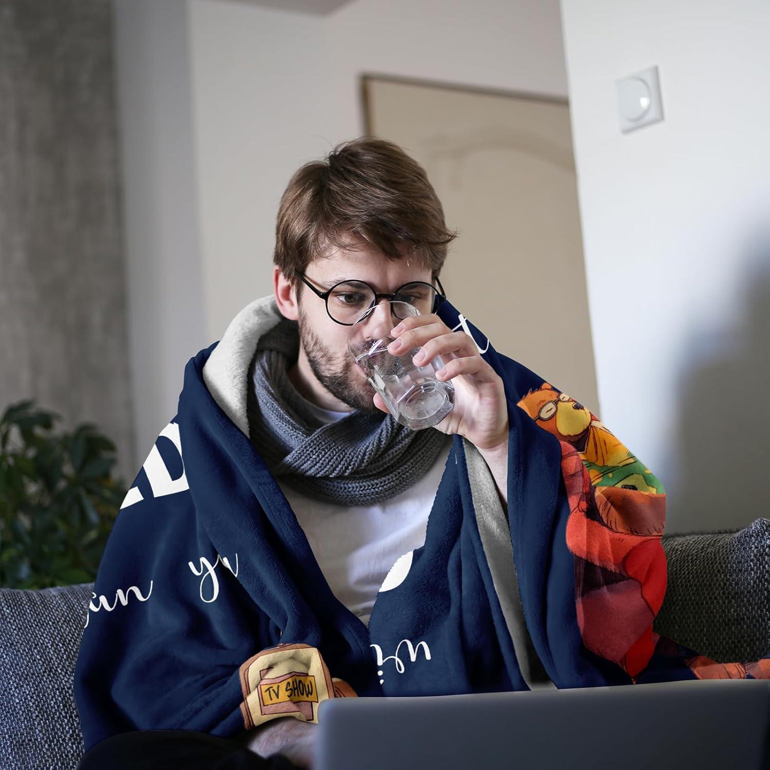 Manta de Franela Quilazy 152x127 cm para Hombres Regalo Divertido