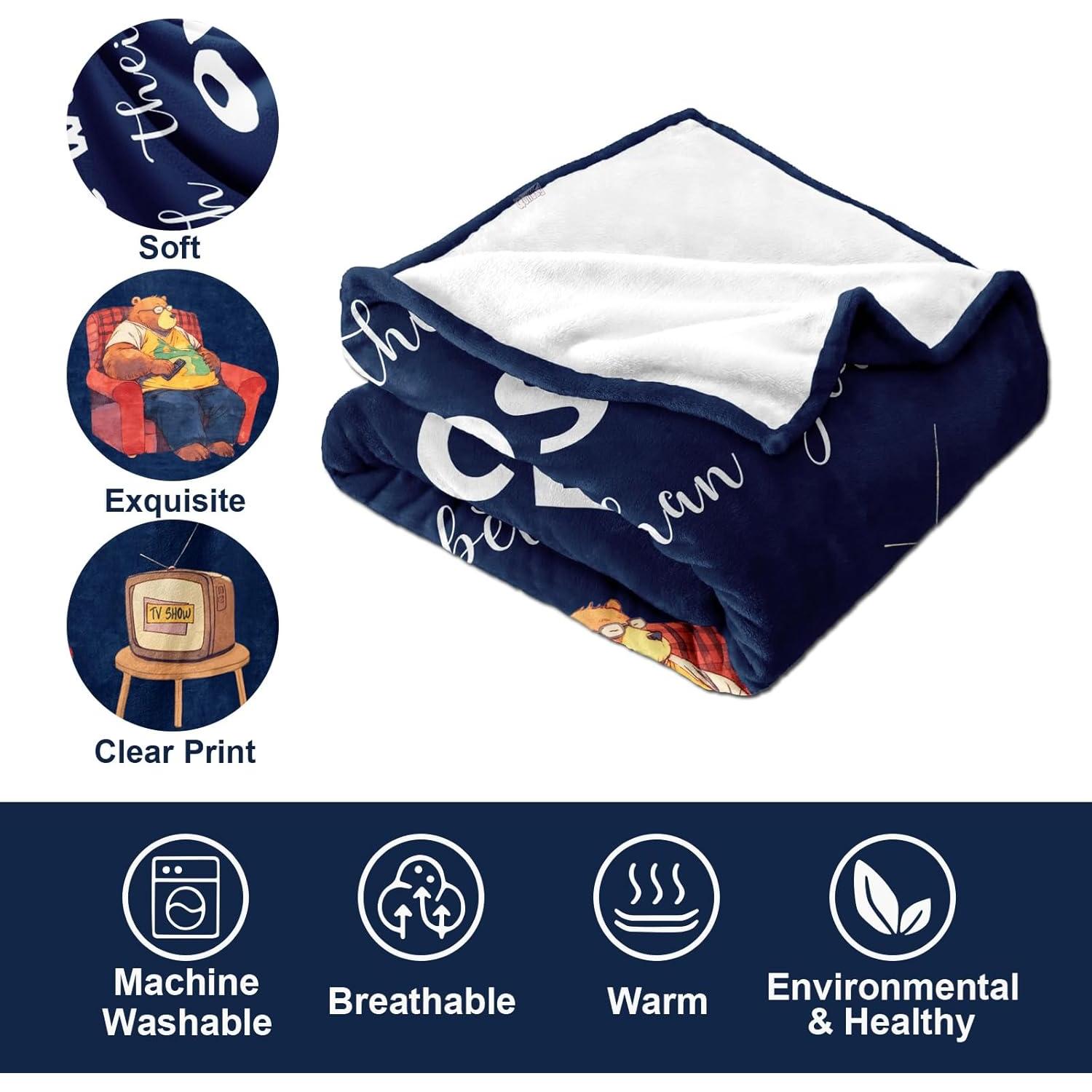 Manta de Franela Quilazy 152x127 cm para Hombres Regalo Divertido