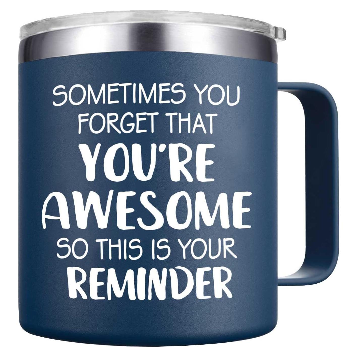 Taza Inspiradora Abledn 396ml Azul Marino - Eres Genial