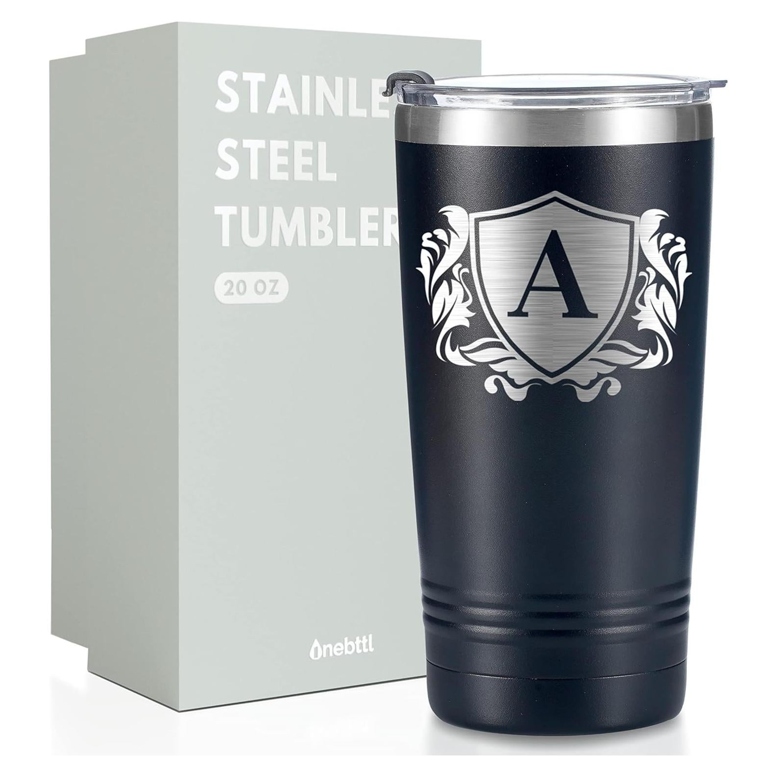 Taza de Viaje Personalizada Onebttl 590ml con Inicial A