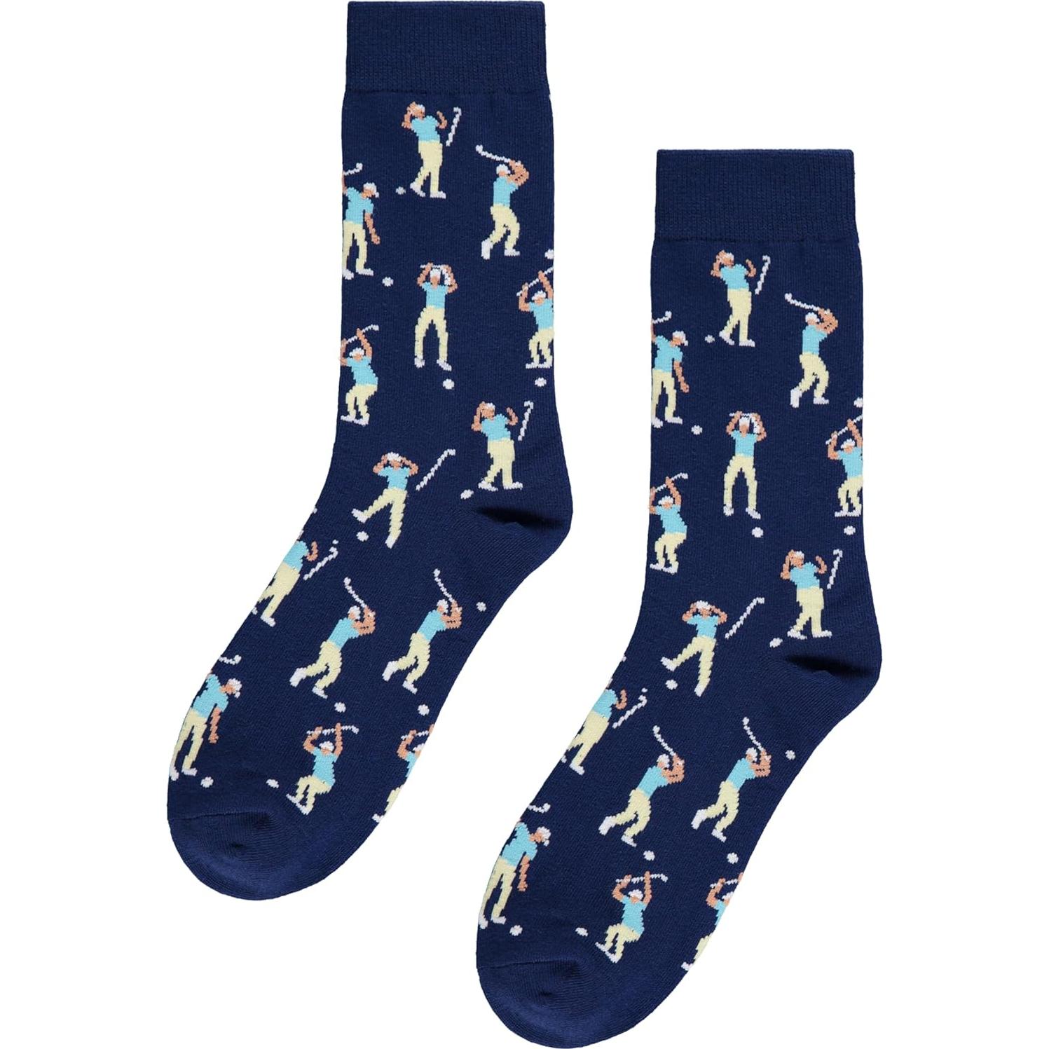 Calcetines de Golf Divertidos para Hombres Talla Única 41-46