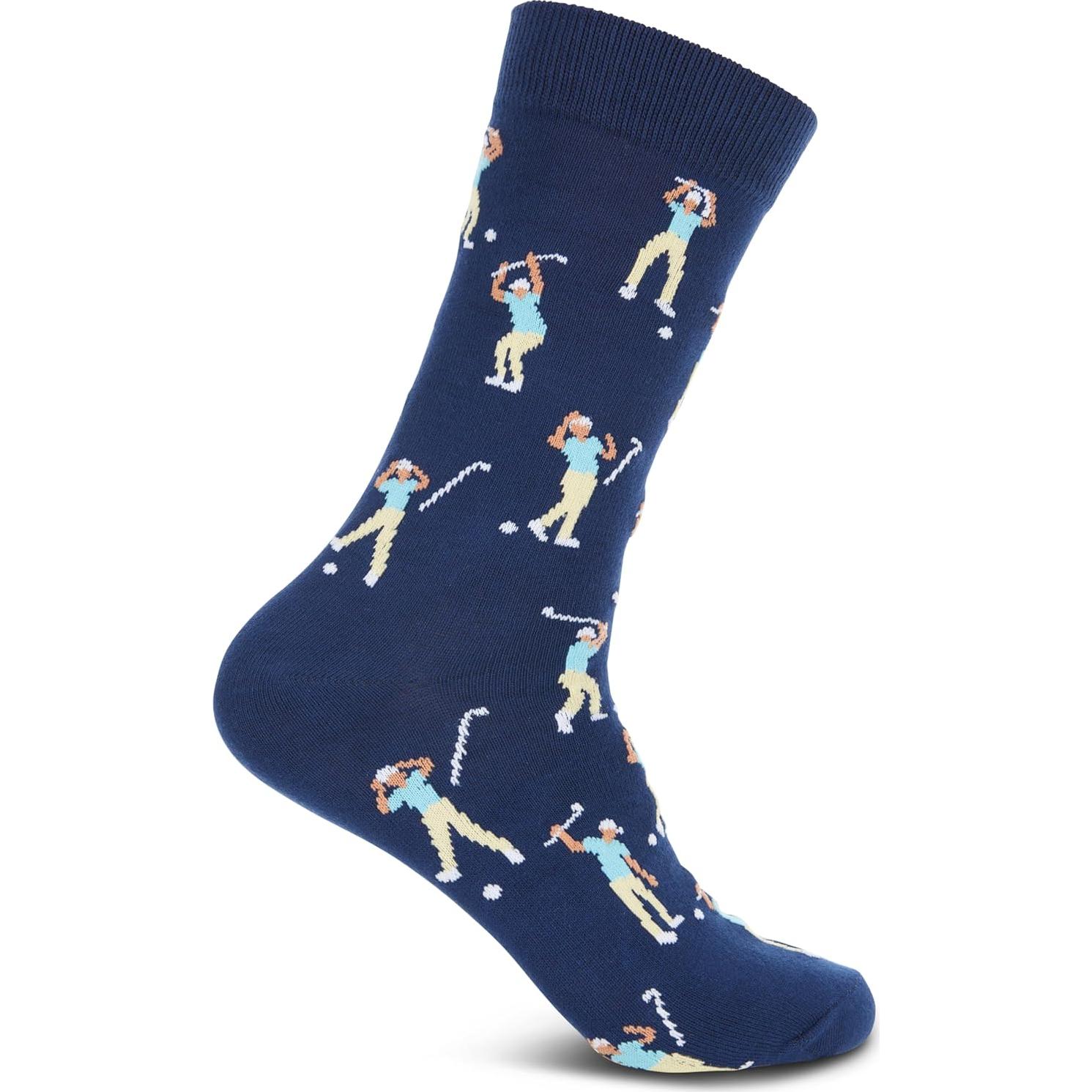 Calcetines de Golf Divertidos para Hombres Talla Única 41-46