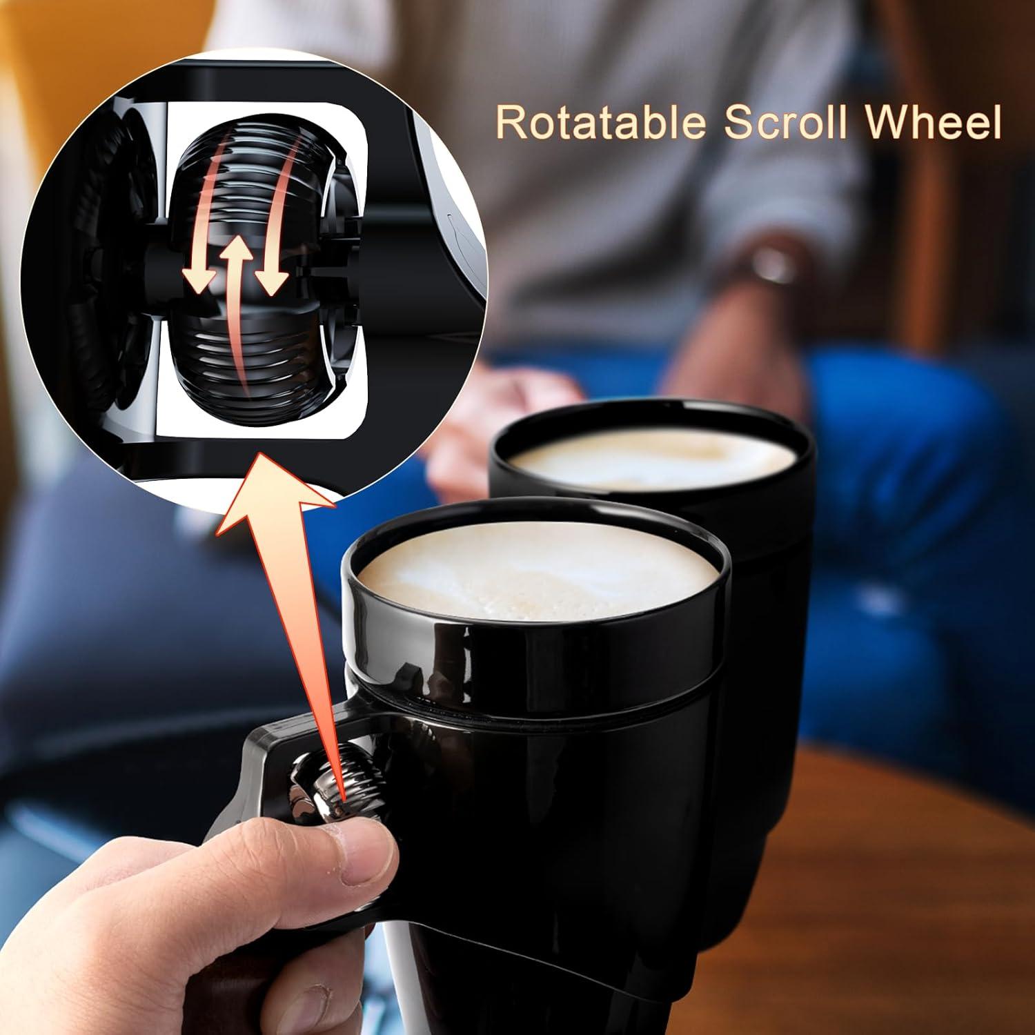 Taza de Café Cerámica VIREESR Revólver Negra 480 ml