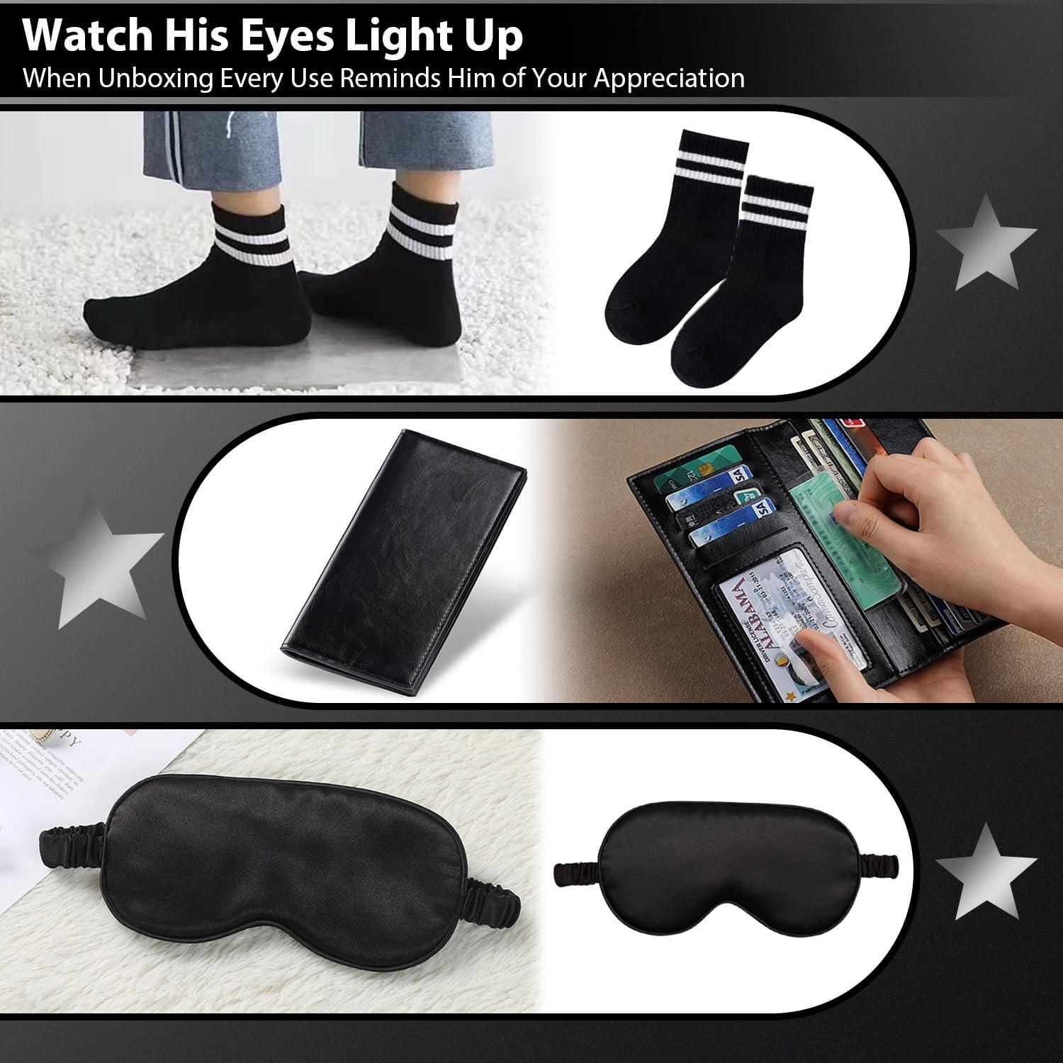 Caja de Regalo para Hombres LYHOME - Cumpleaños, 20oz, Negro