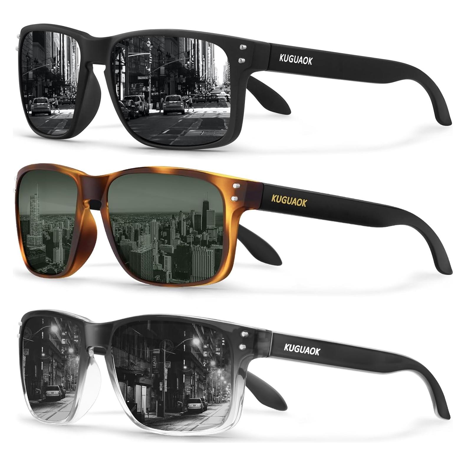 Gafas de sol polarizadas KUGUAOK unisex mate UV400 - 2 colores