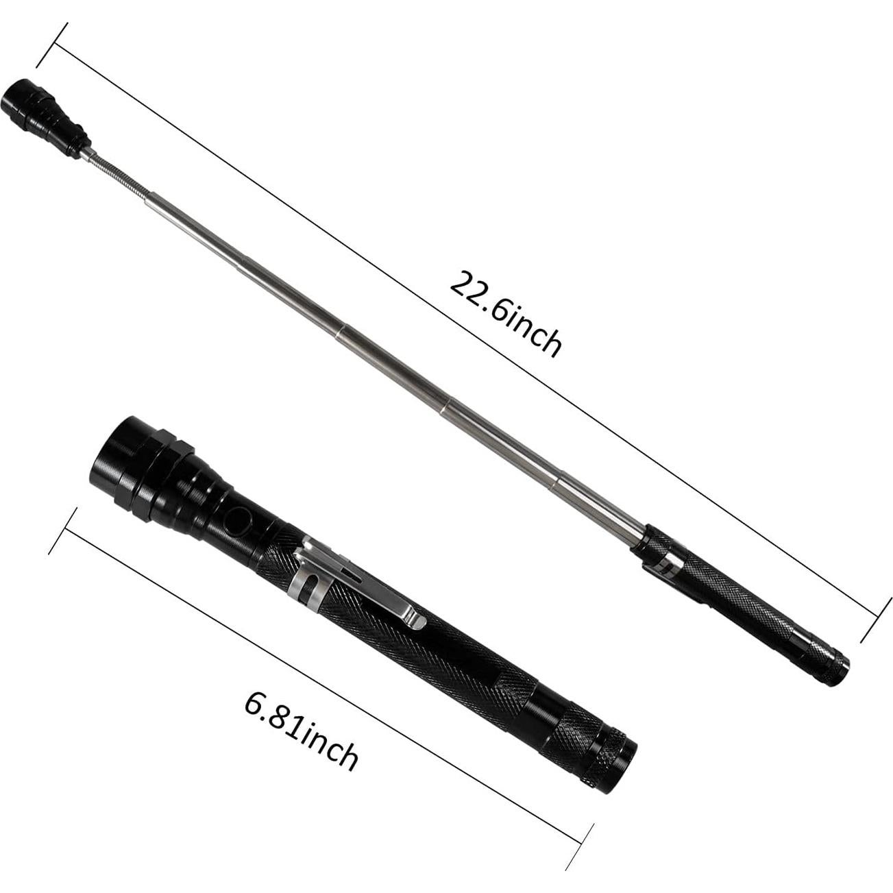 Linterna Magnética Telescópica Kuchey con 3 LED y Rellenos de Calcetines