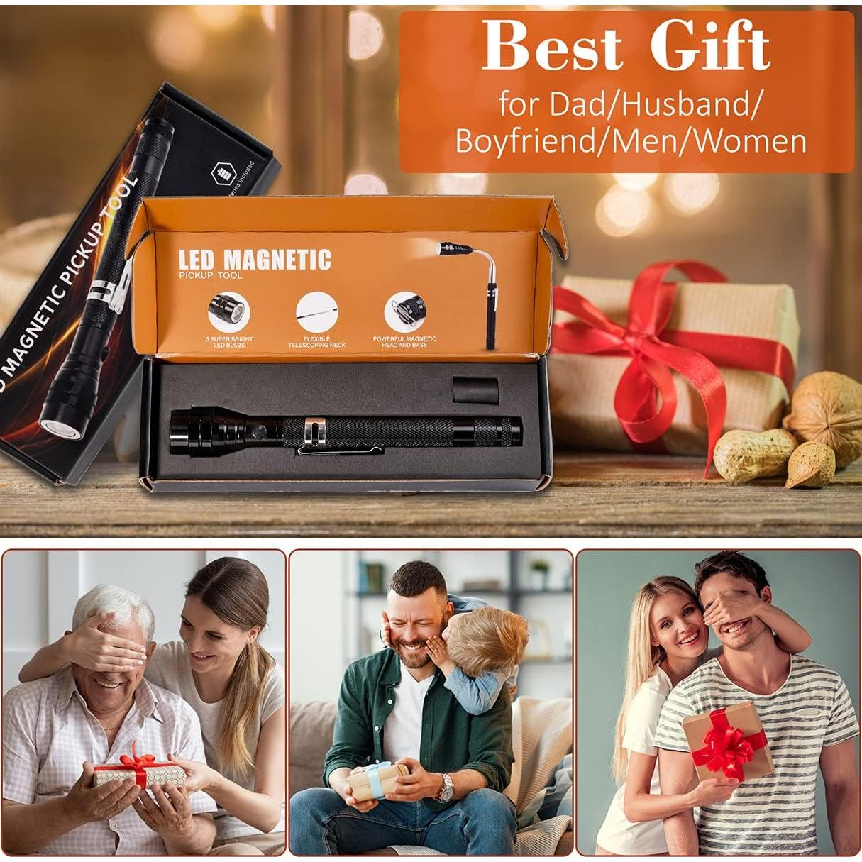 Linterna Magnética Telescópica Kuchey con 3 LED y Rellenos de Calcetines