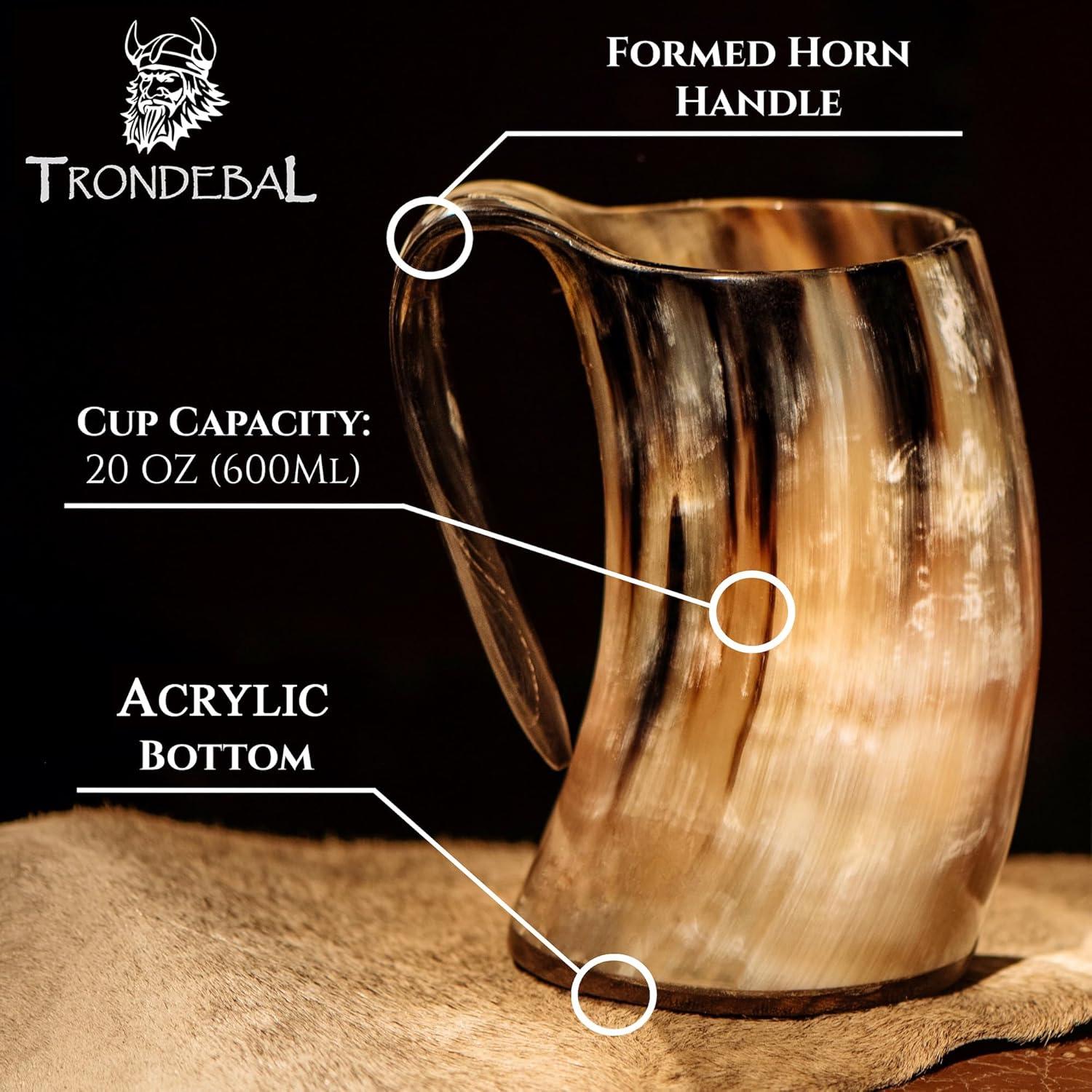 Taza de Cuerno TrondebaL 590 ml - Regalo Único para Hombres