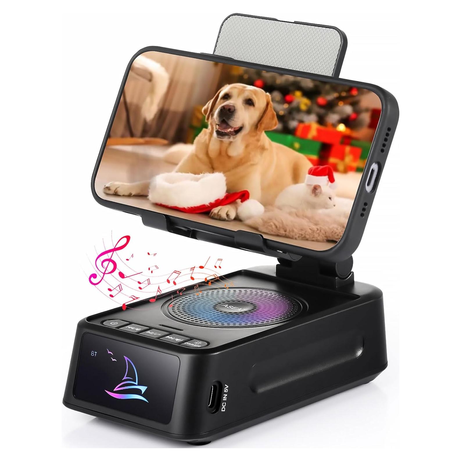 Soporte para Teléfono Móvil ASEAT F20-Pro con Altavoz Bluetooth