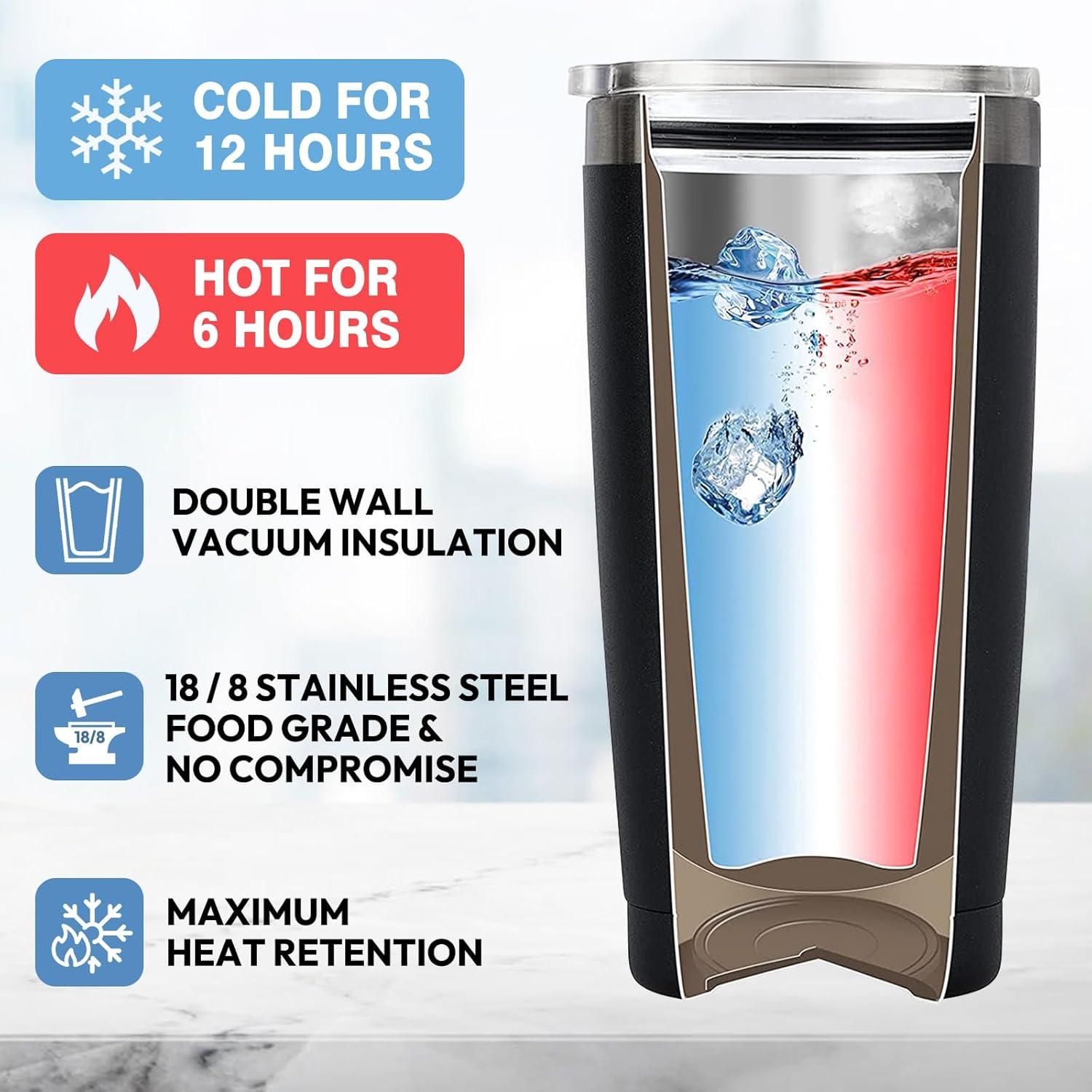 Vaso Térmico MASGALACC 20oz Negro Motivacional