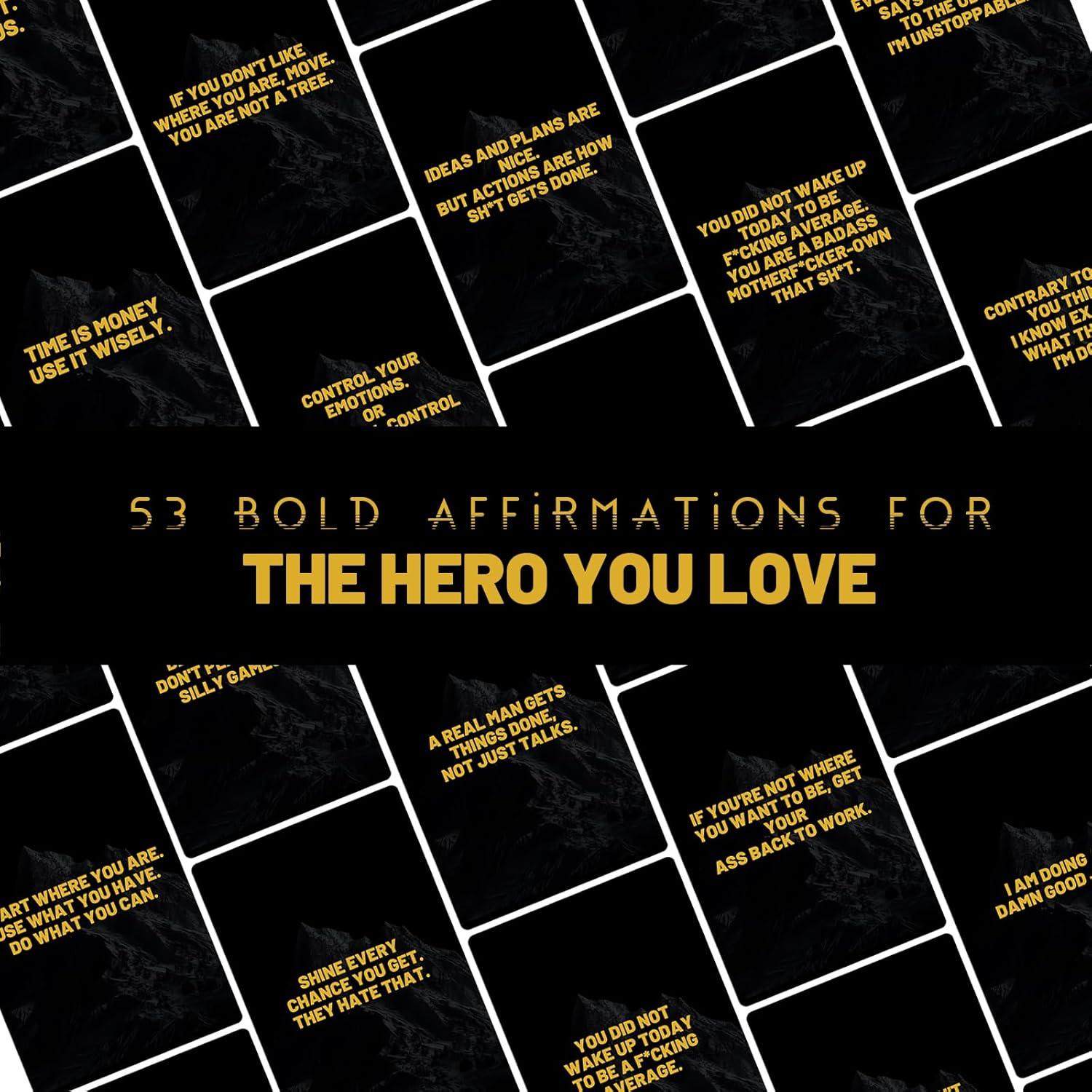 Tarjetas de Afirmación Motivacionales GiftNest - Regalos Únicos para Hombres