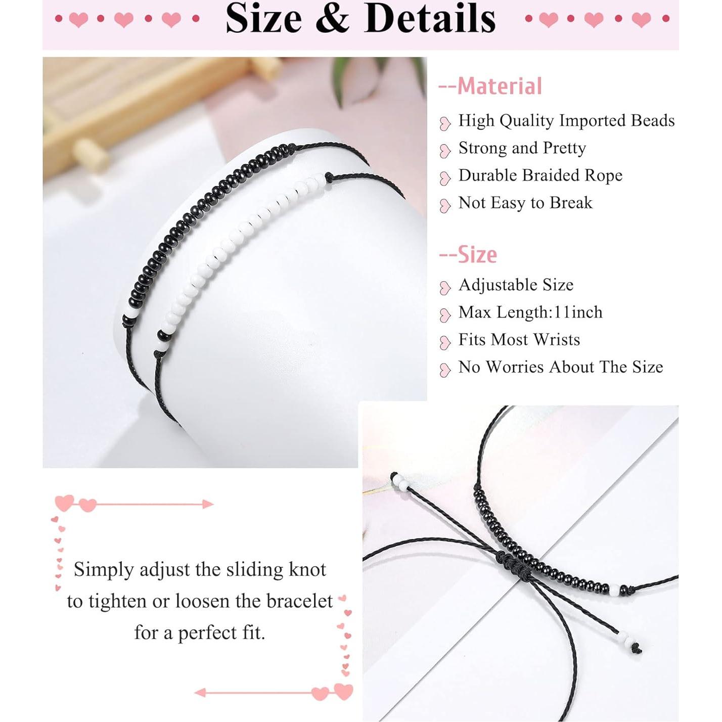 Pulsera Promesa de Meñique UNGENT para Parejas - Nylon Ajustable