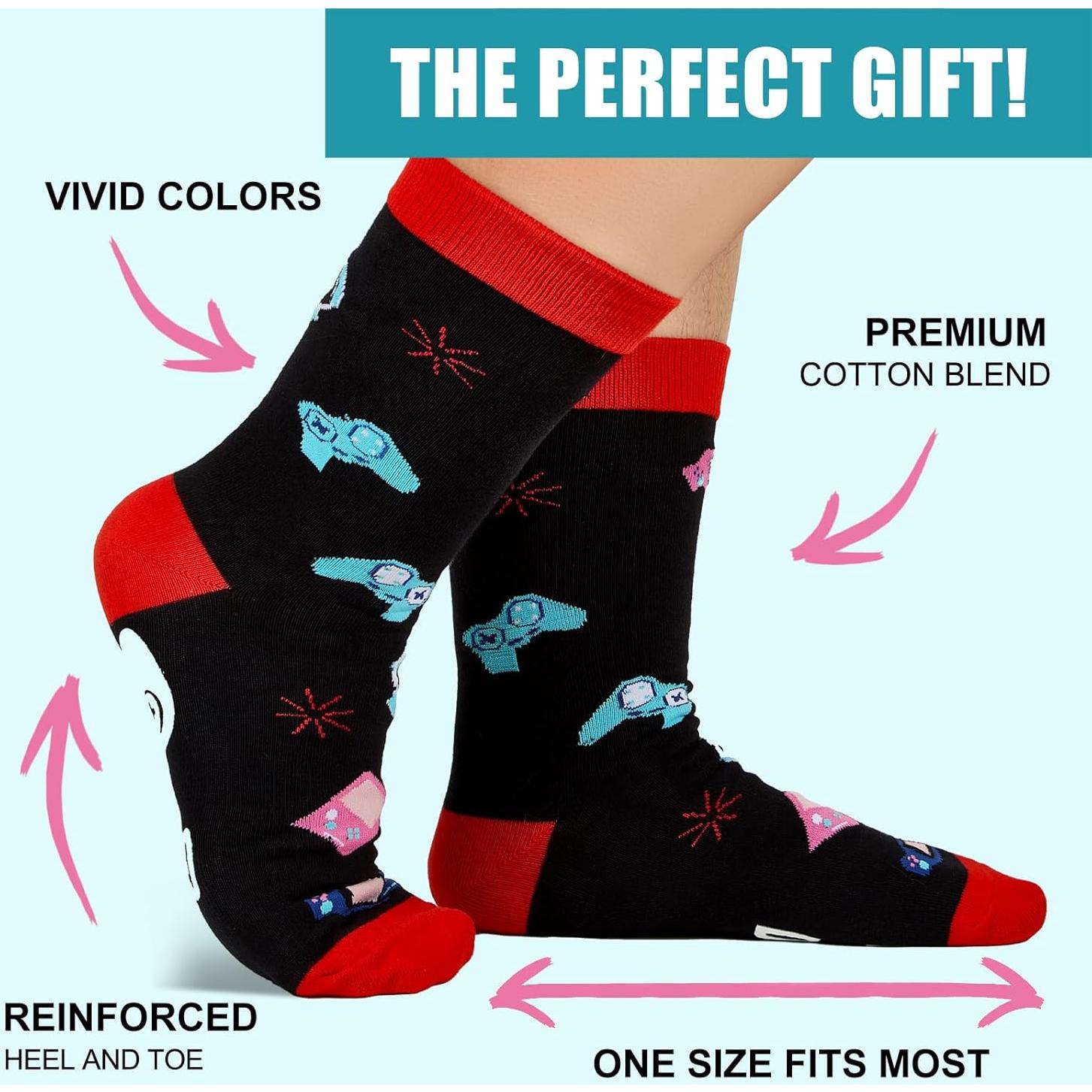 Calcetines Divertidos Antideslizantes para Gamer - Wz-01