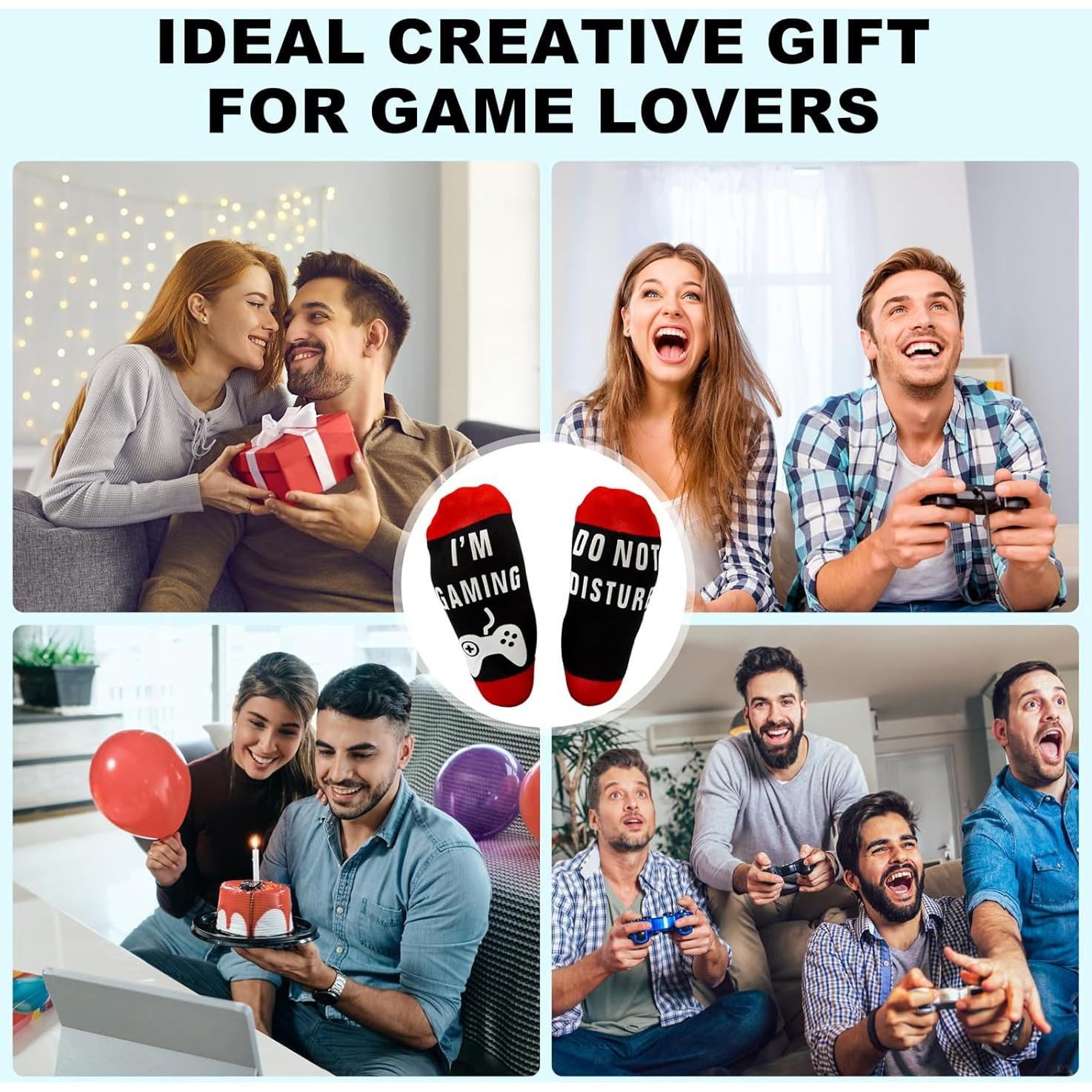 Calcetines Divertidos Antideslizantes para Gamer - Wz-01