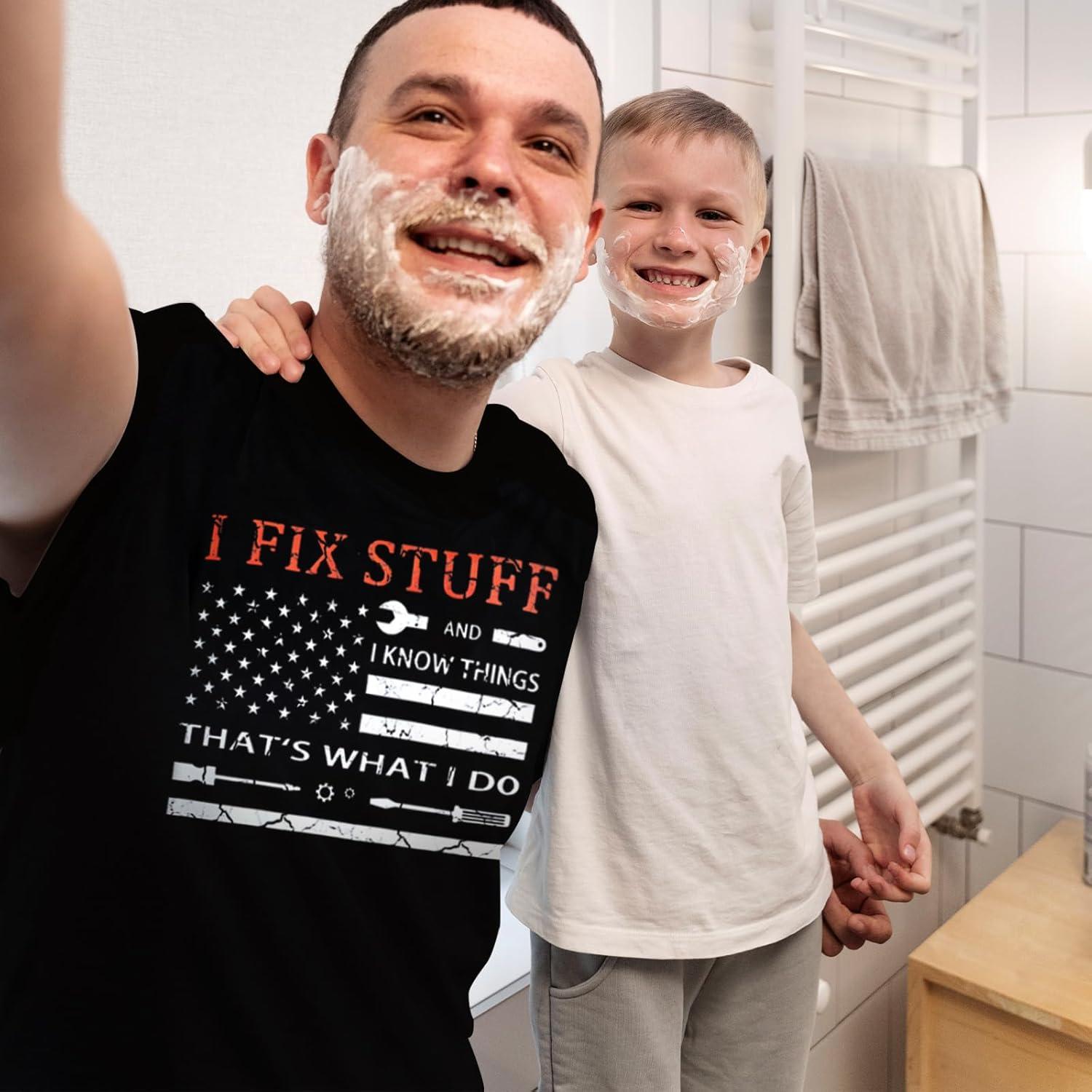 Camiseta Divertida para Papá 'Reparo Cosas' - Regalo Día del Padre