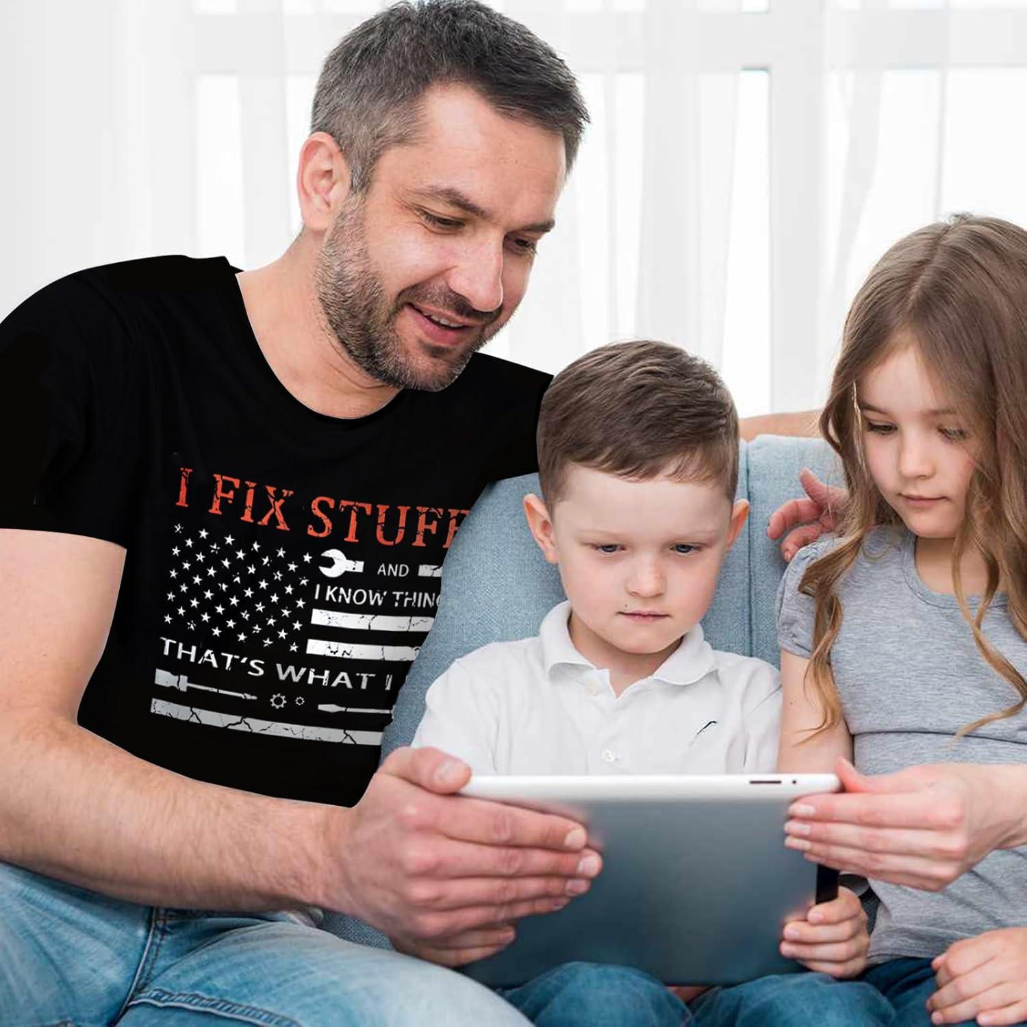 Camiseta Divertida para Papá 'Reparo Cosas' - Regalo Día del Padre