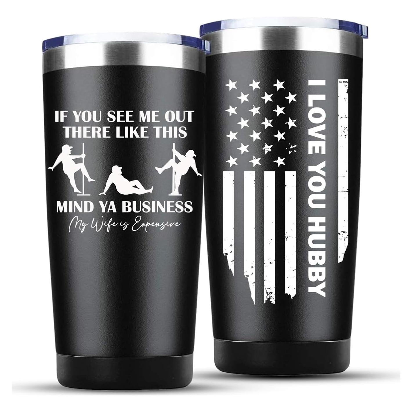 Vaso de Acero Inoxidable CSUPPCREA para Esposo - 567g