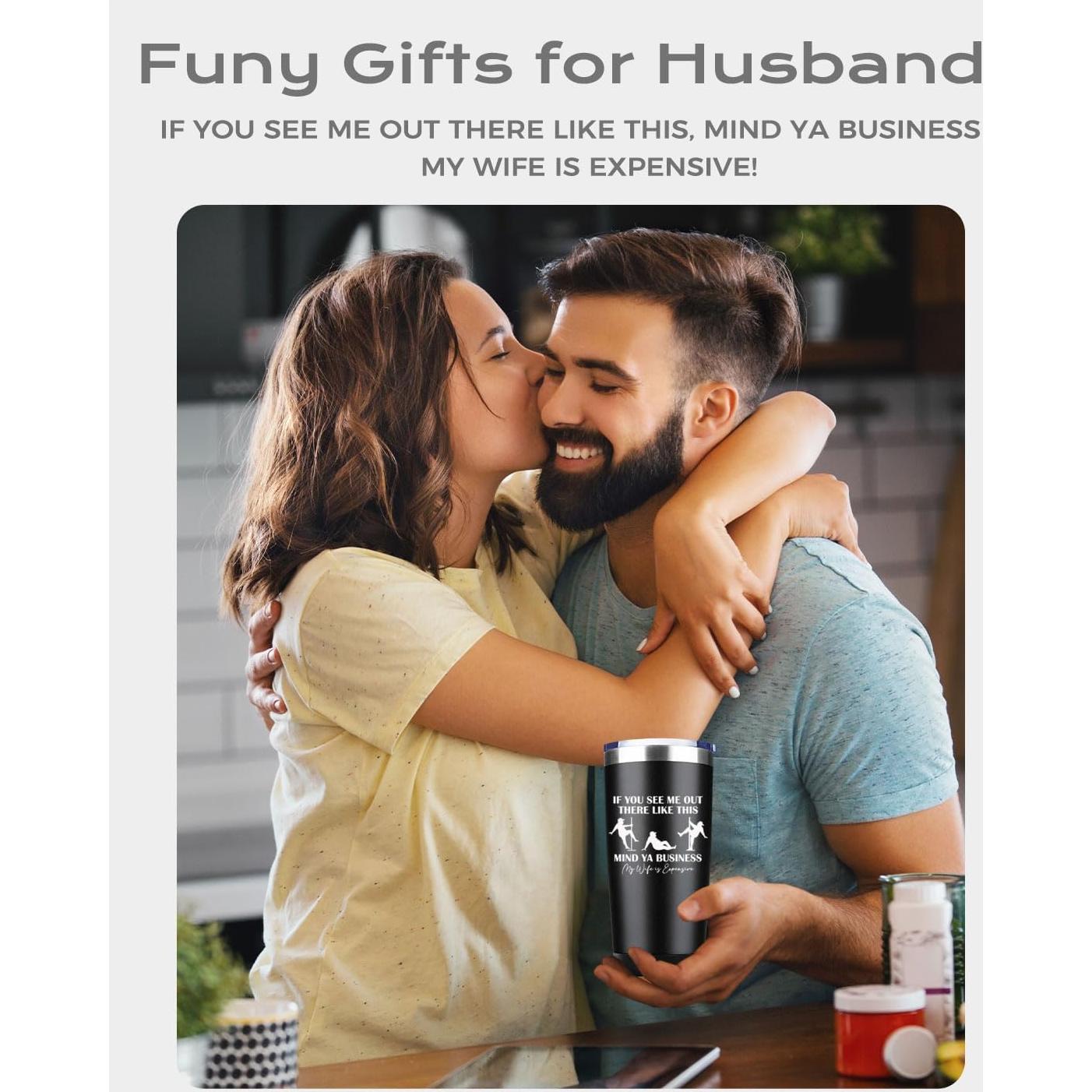 Vaso de Acero Inoxidable CSUPPCREA para Esposo - 567g