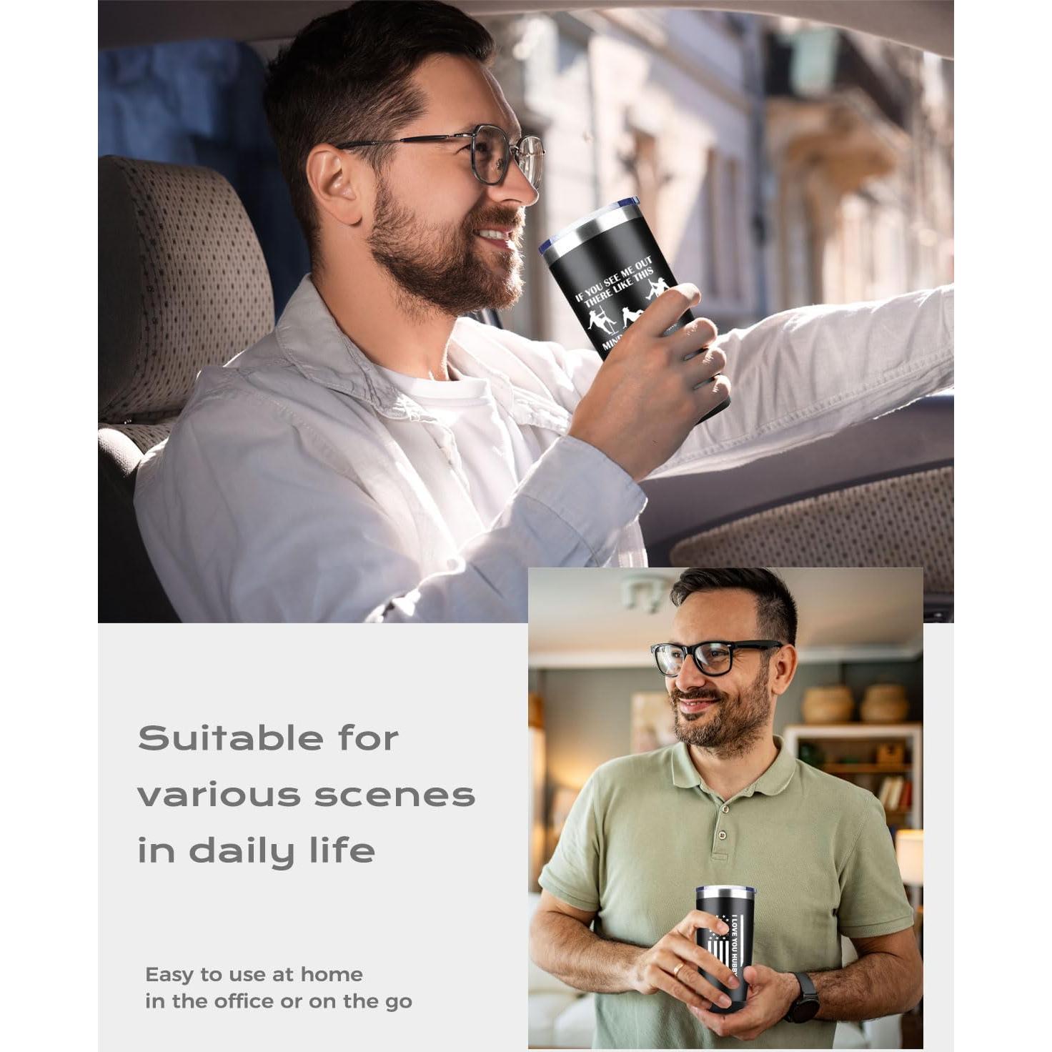 Vaso de Acero Inoxidable CSUPPCREA para Esposo - 567g