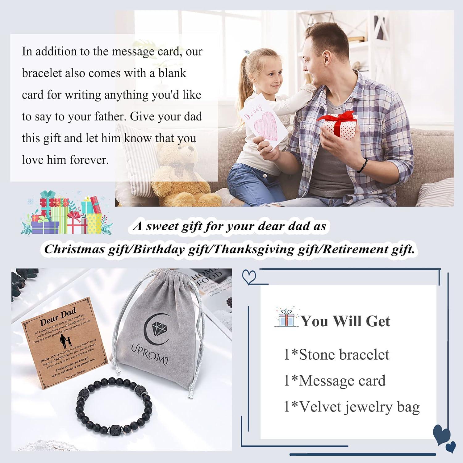 Pulsera de Cuerda Elástica para Hombre - UPROMI - 19.05 cm