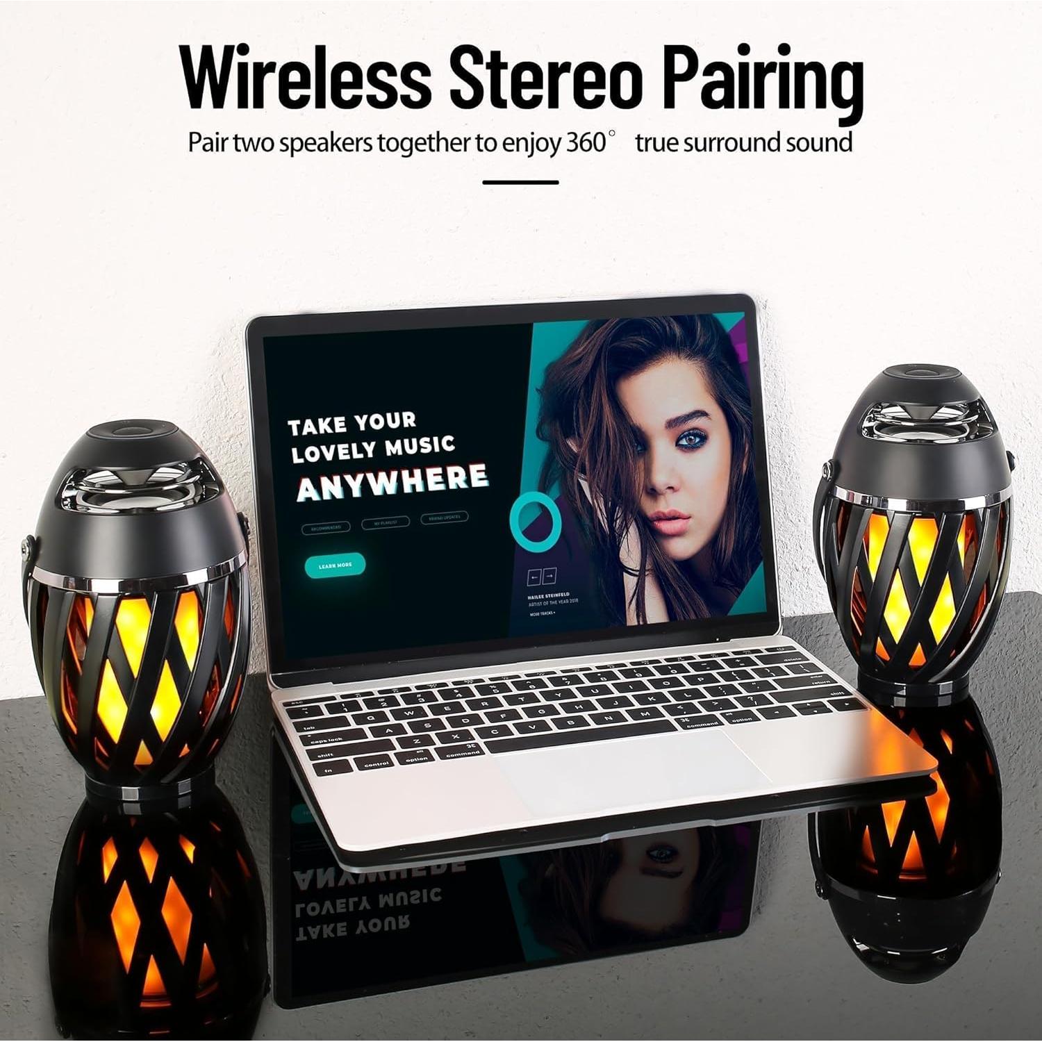 Paquete de 2 Altavoces Bluetooth Inalámbricos INSSISAIN IP65