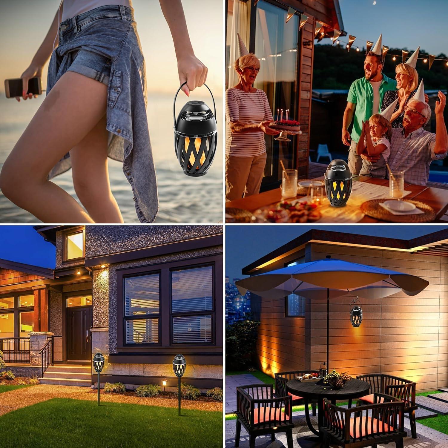 Paquete de 2 Altavoces Bluetooth Inalámbricos INSSISAIN IP65